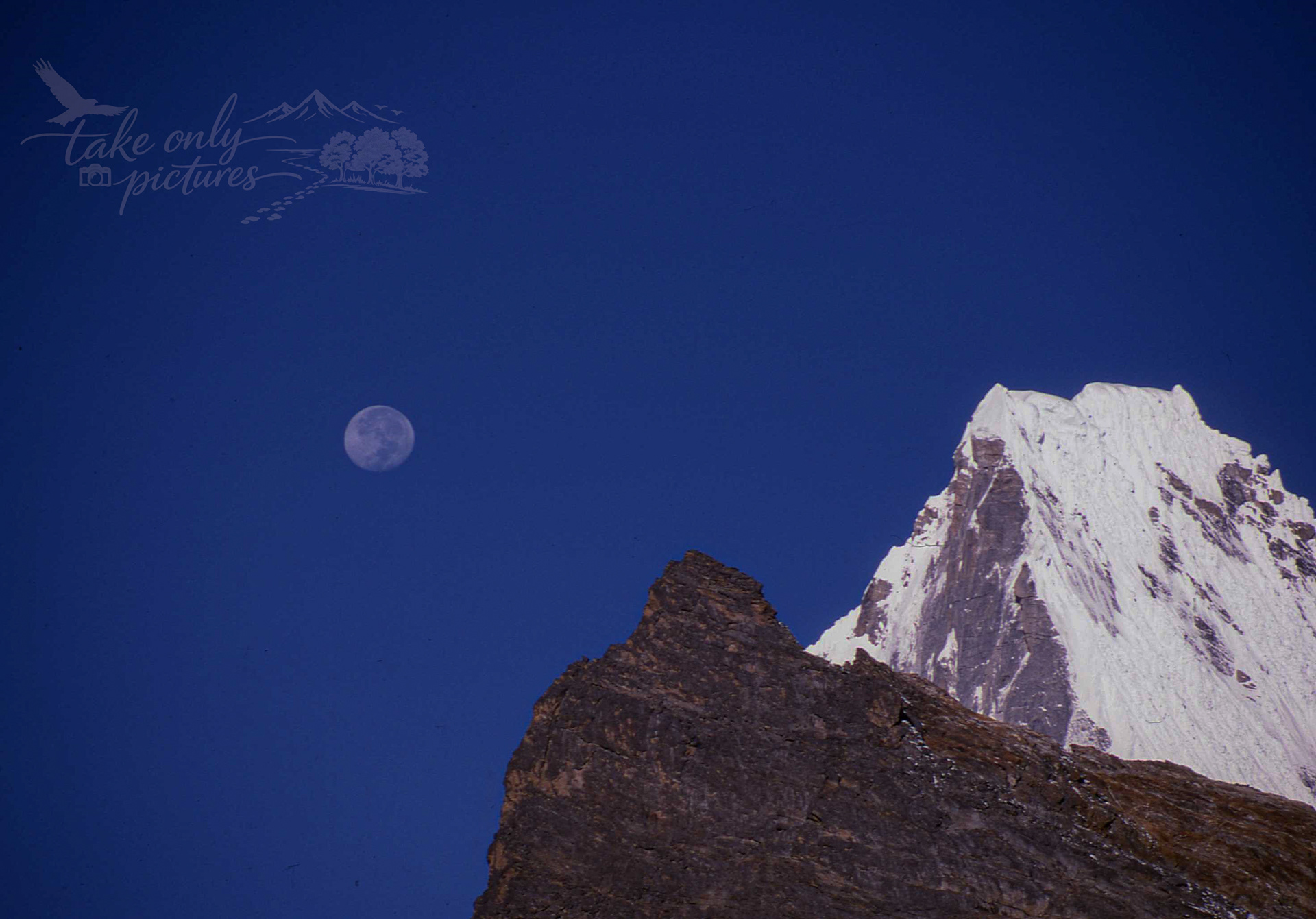 Kusum Kangeru moonrise, Nepal, 1997