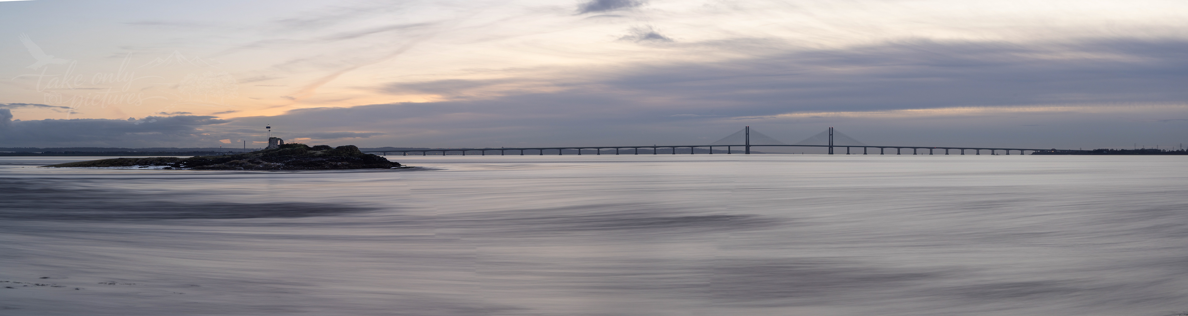 Severn Estuary and Second Severn Crossing from Beachley
