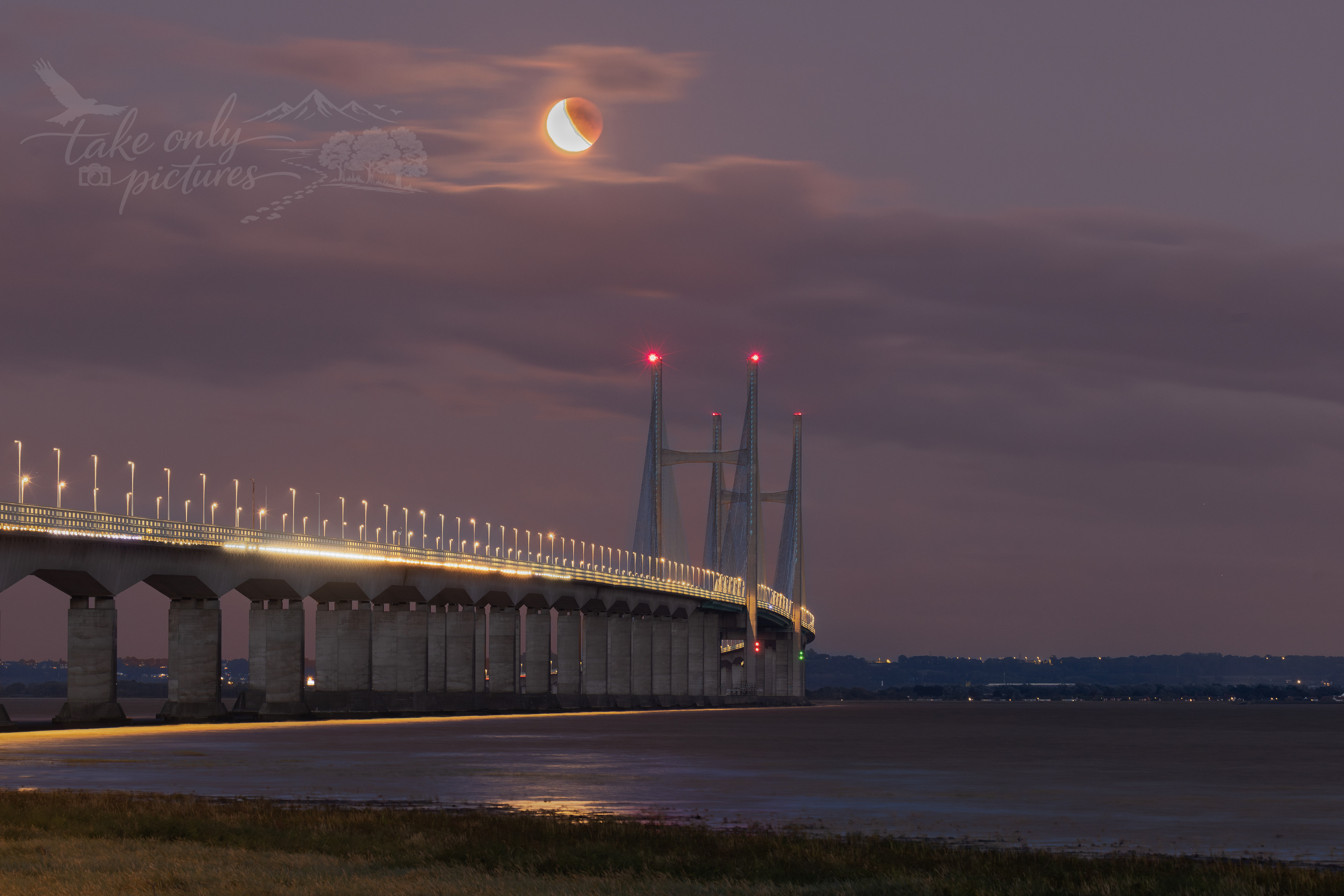 2025 Lunar eclipse, Second Severn Crossing, Caldicot