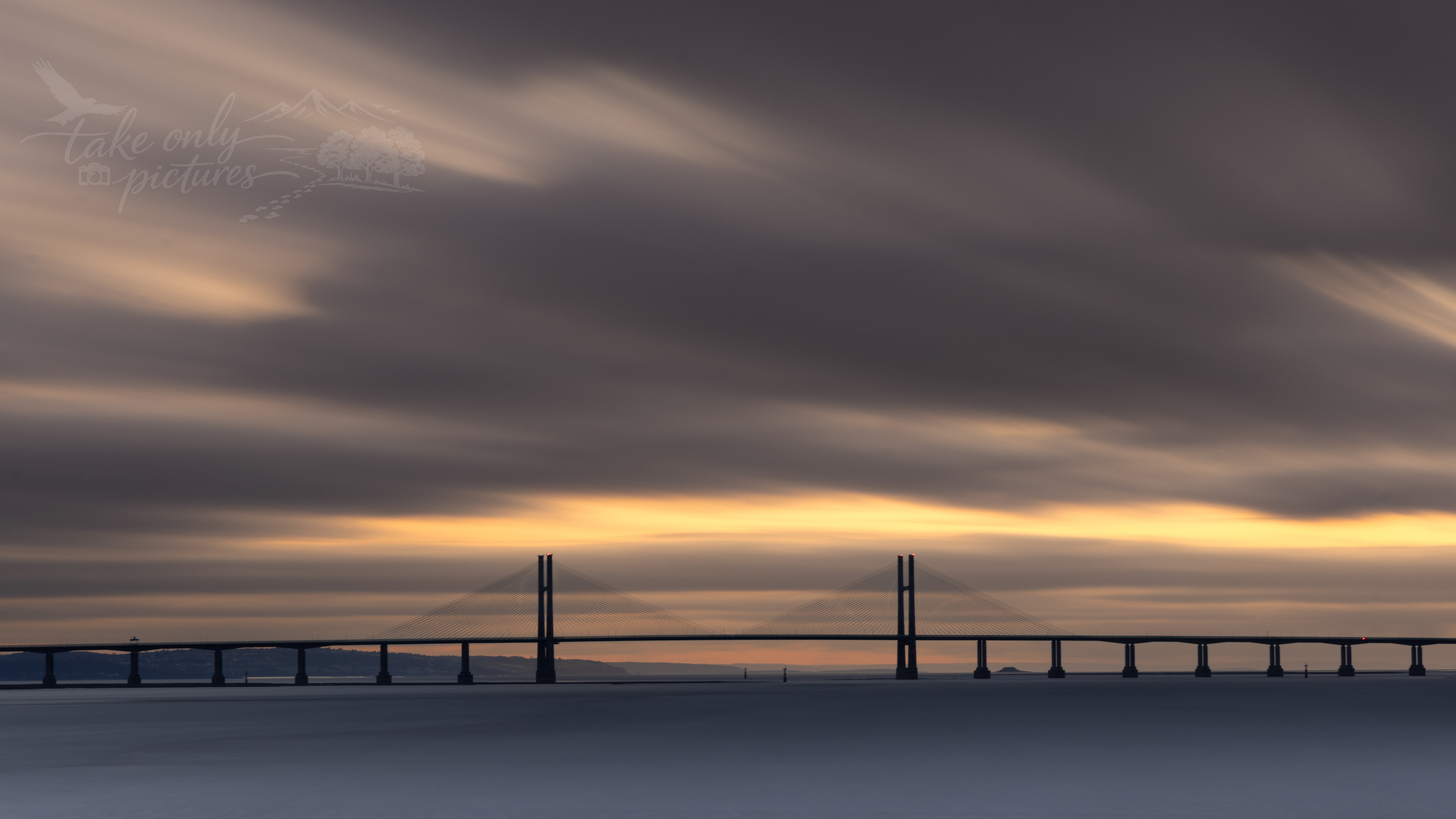 Severn Estuary and Second Severn Crossing from Beachley
