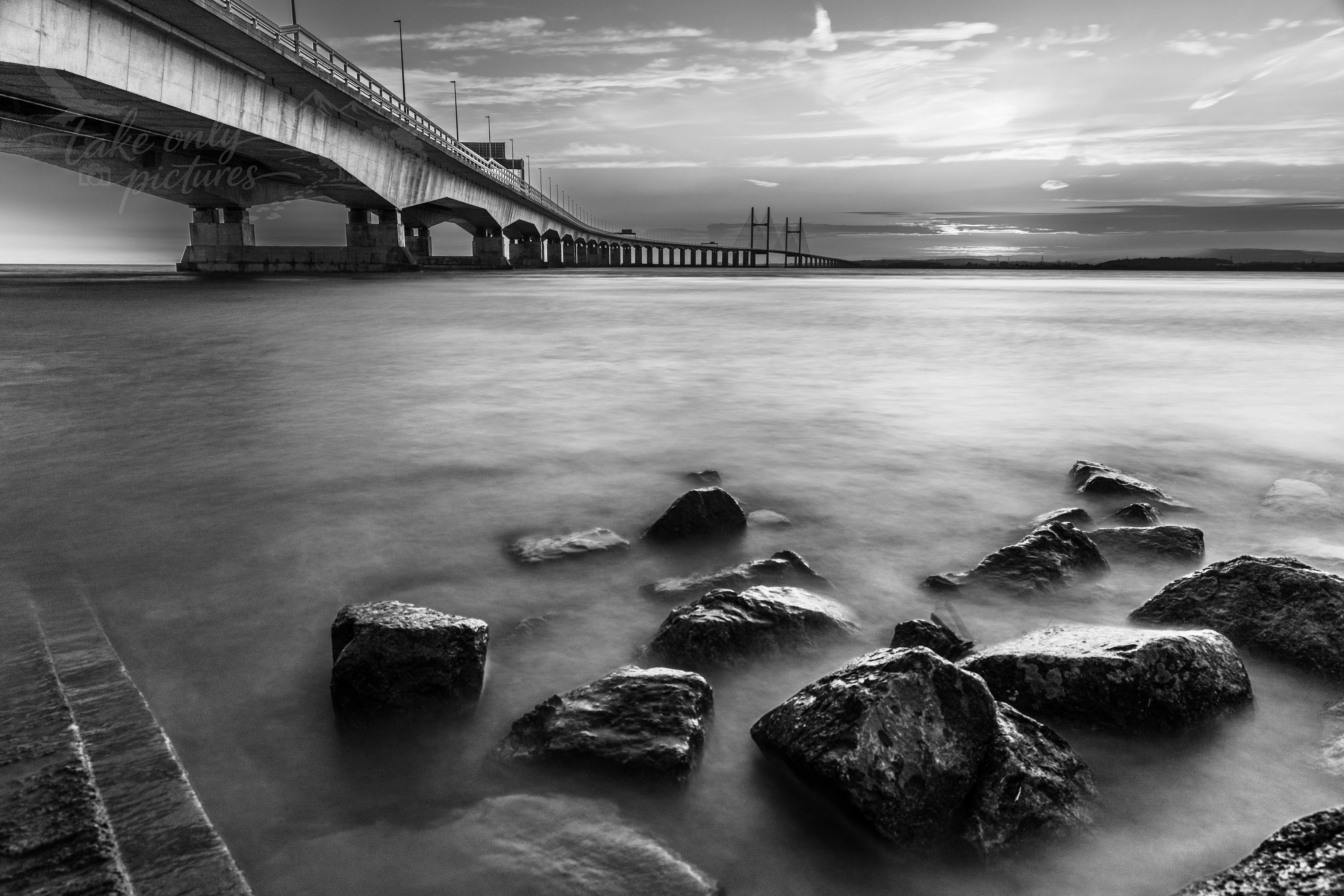 Spring high tide, Second Severn Crossing