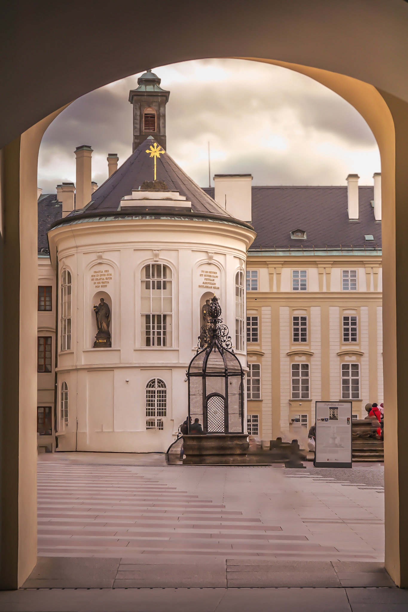 Stille Szene im Lichtkreis