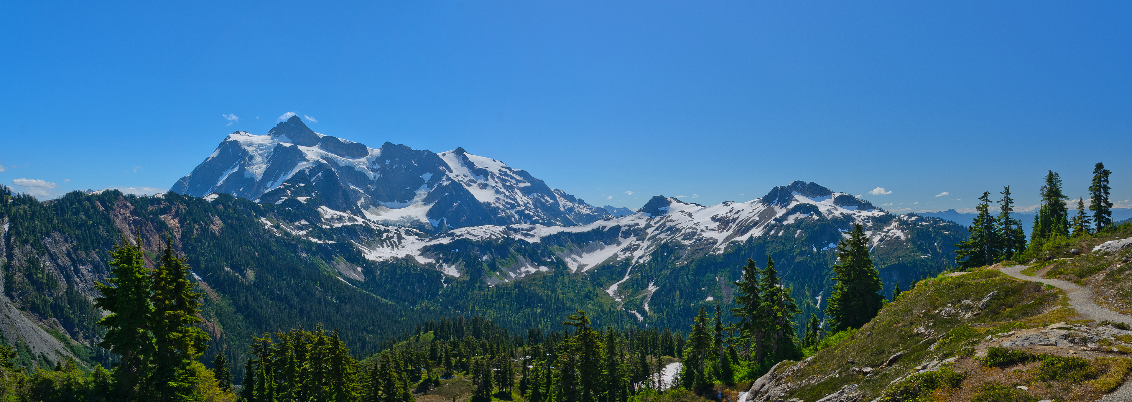 Cascades, mountains, Washington, Mt. Shuksan, Artist's Point