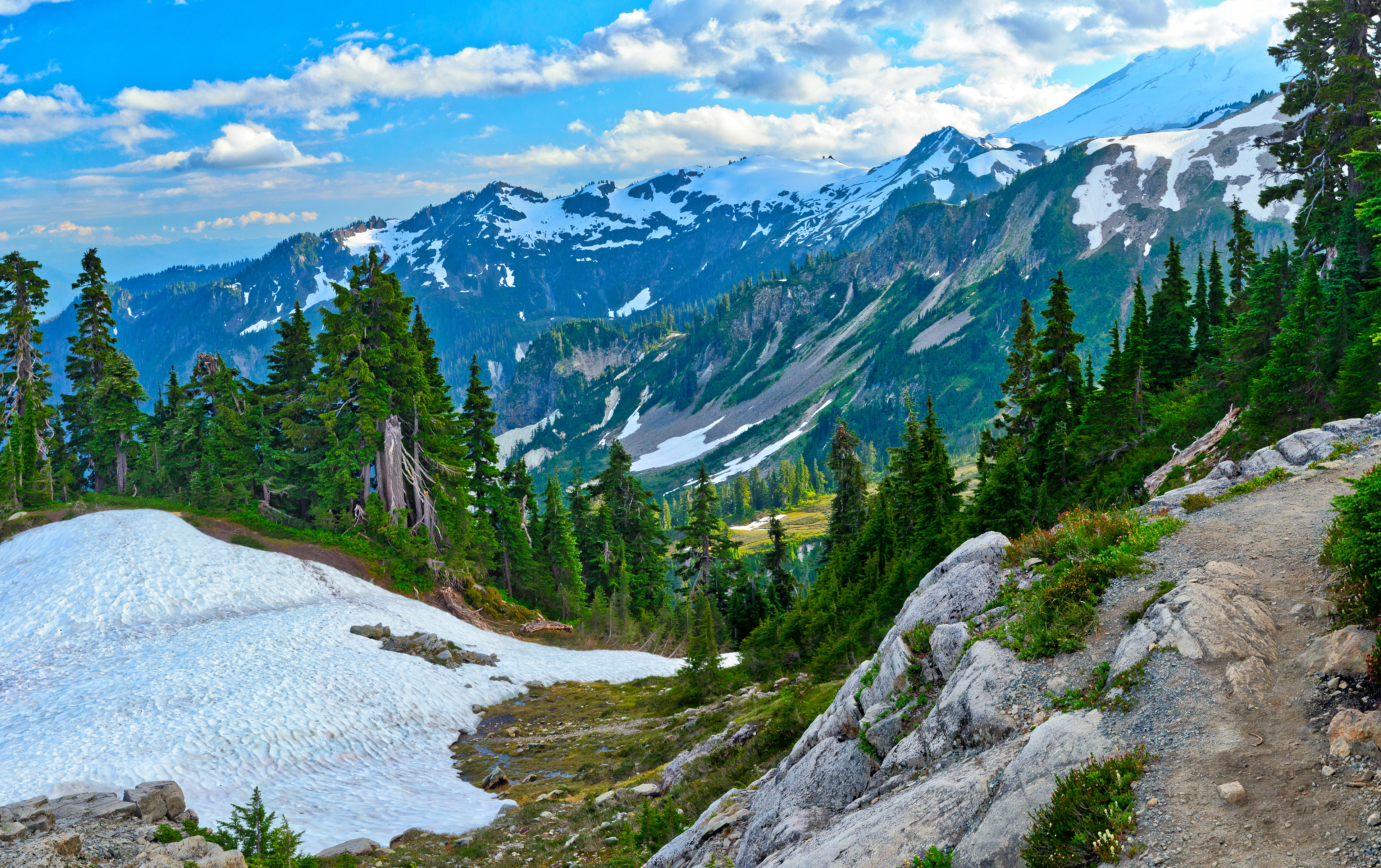 Cascades, mountains, Washington, Mt. Baker area, Artist's Point