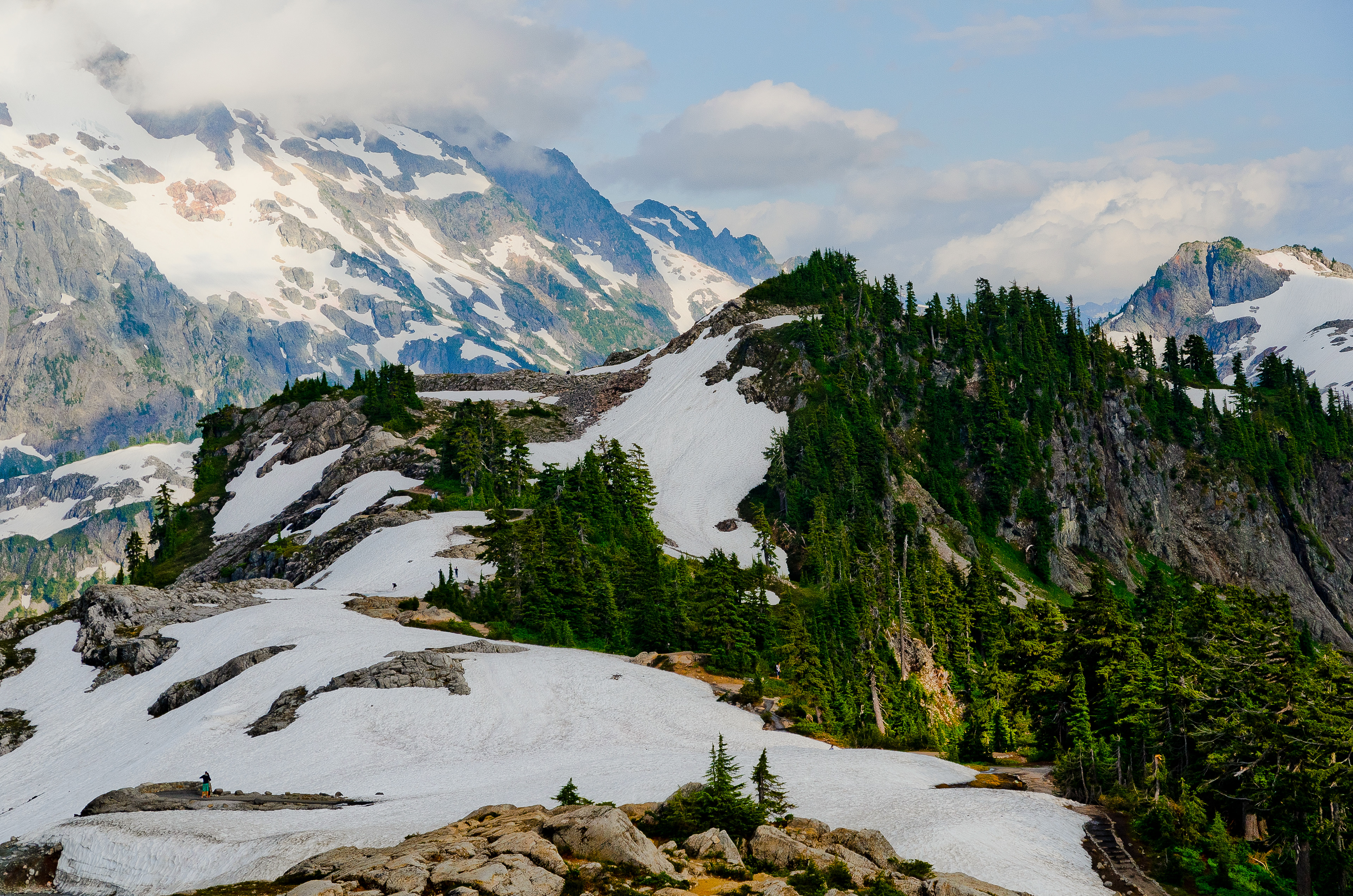 Cascades, mountains, Washington, Mt. Baker area, Artist's Point