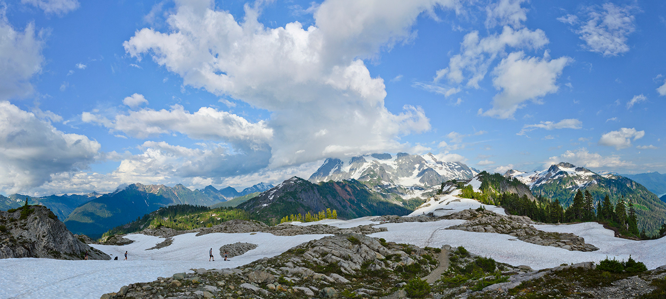 Cascades, mountains, Washington, Mt. Shuksan, Artist's Point
