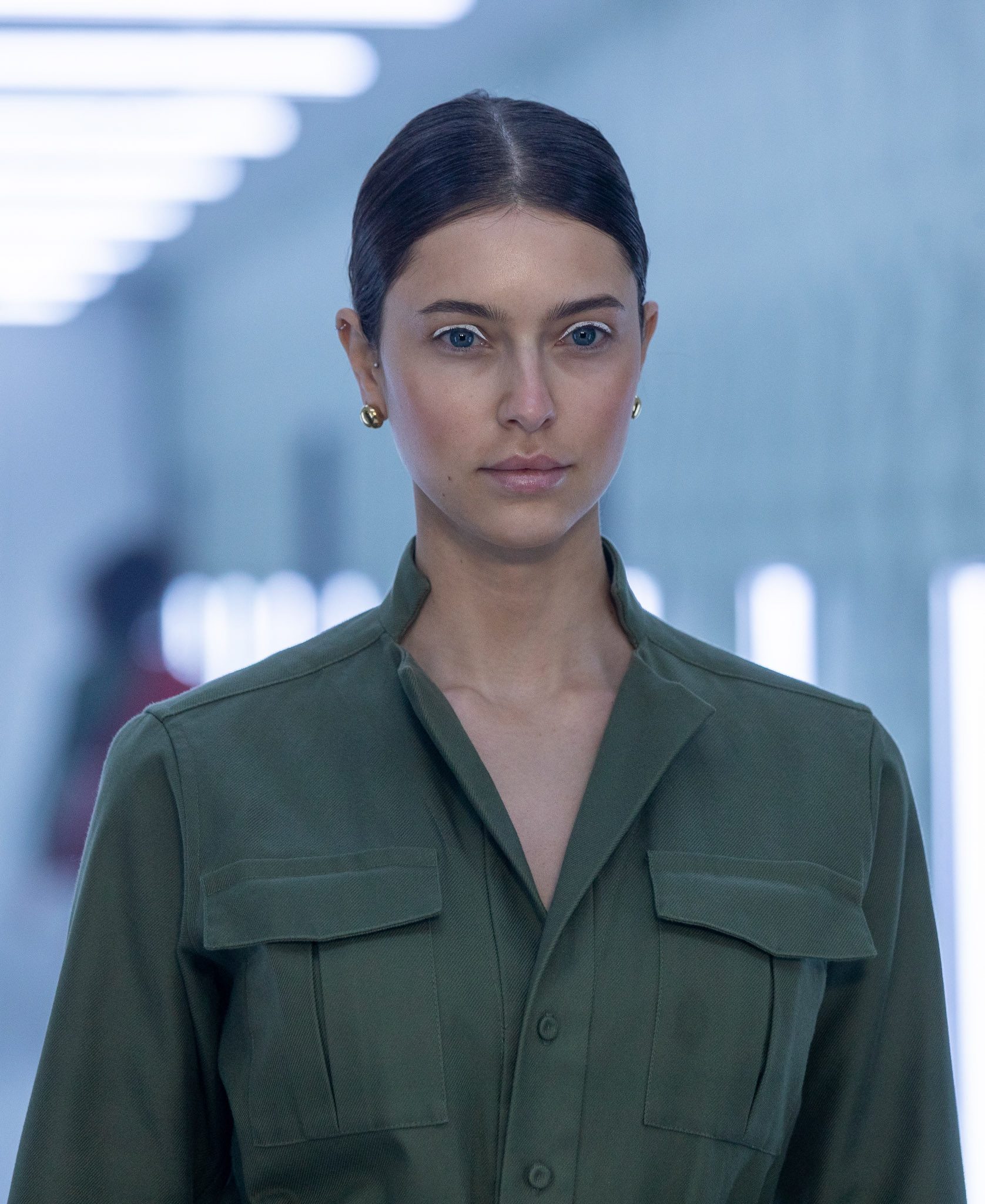 A Model presents a creation by the German fashion label SUSUMU AI at the Frankfurt Fashion Week, in Frankfurt am Main, Germany, 18 January 2022. The Frankfurt Fashion Week runs from 17 to 21 January 2022.
