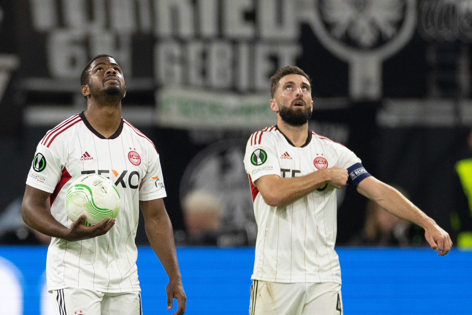 Luis Lopes and Graeme Shinnie