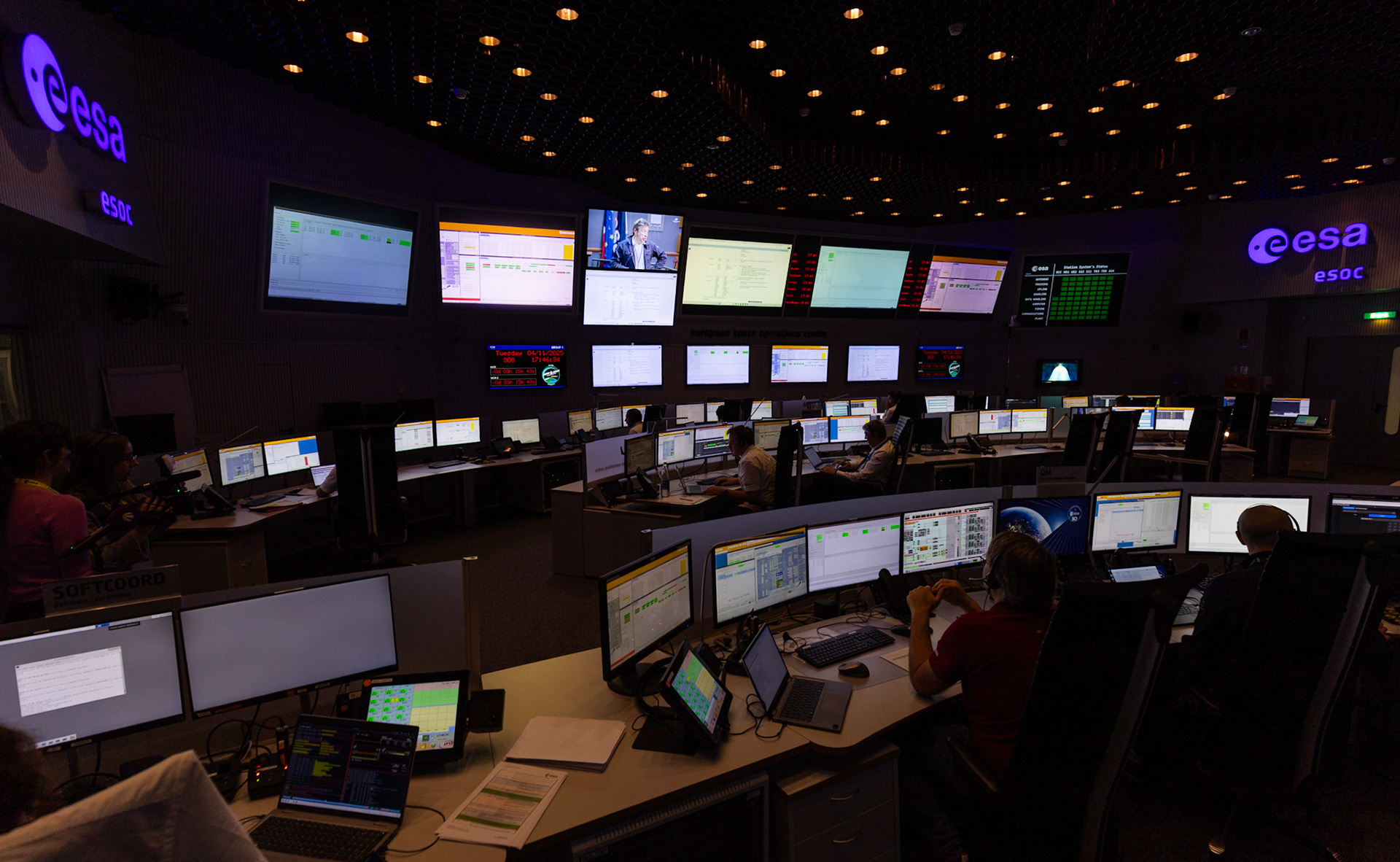 A General view of the European Space Operations Centre (ESOC) prior to the launch of Sentinel-1D in Darmstadt, Germany, 04 November 2025. The satellite is part of the Copernicus programme, the European Union’s flagship Earth observation initiative providing data for environmental monitoring, climate change research and disaster response.