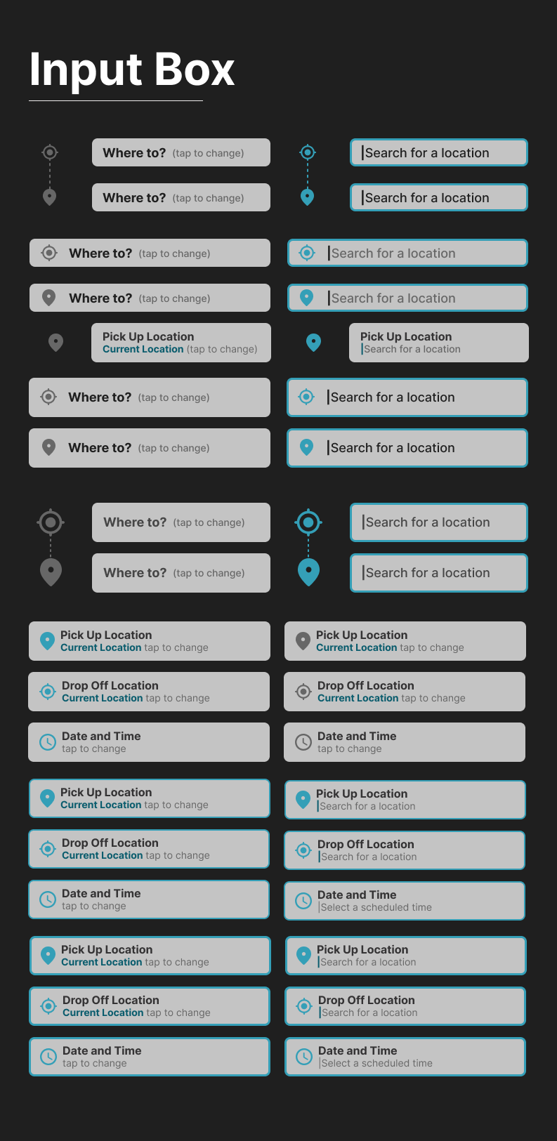 INPUT BOXES CONT