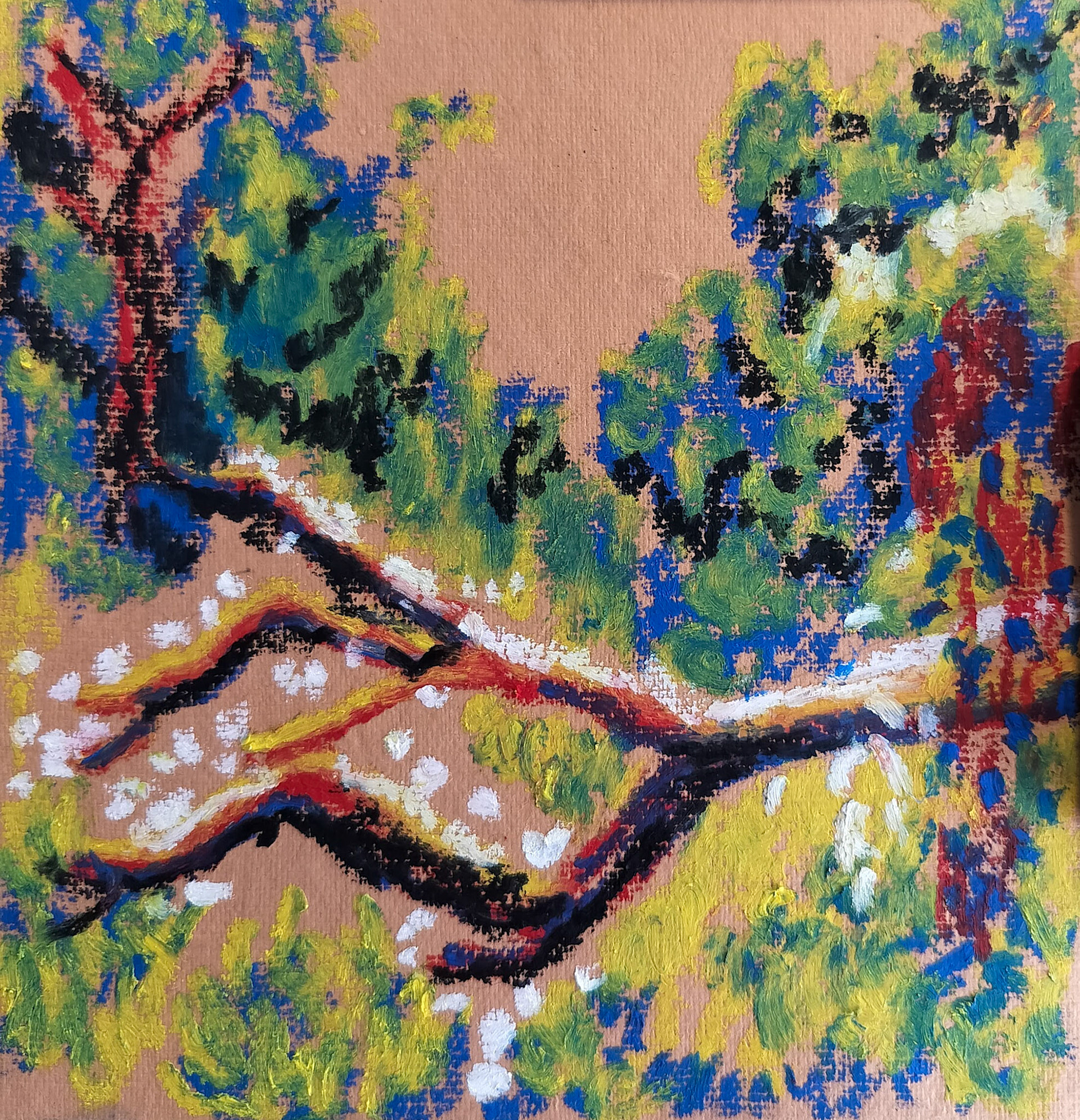 Oil pastels on paper