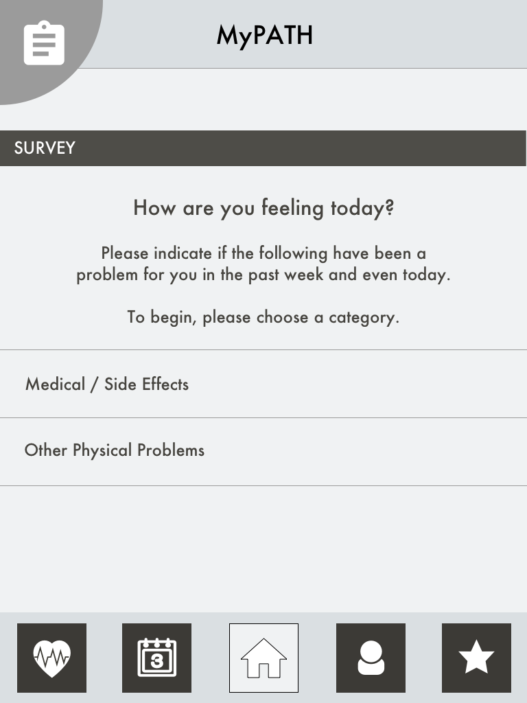Survey section for Survivors