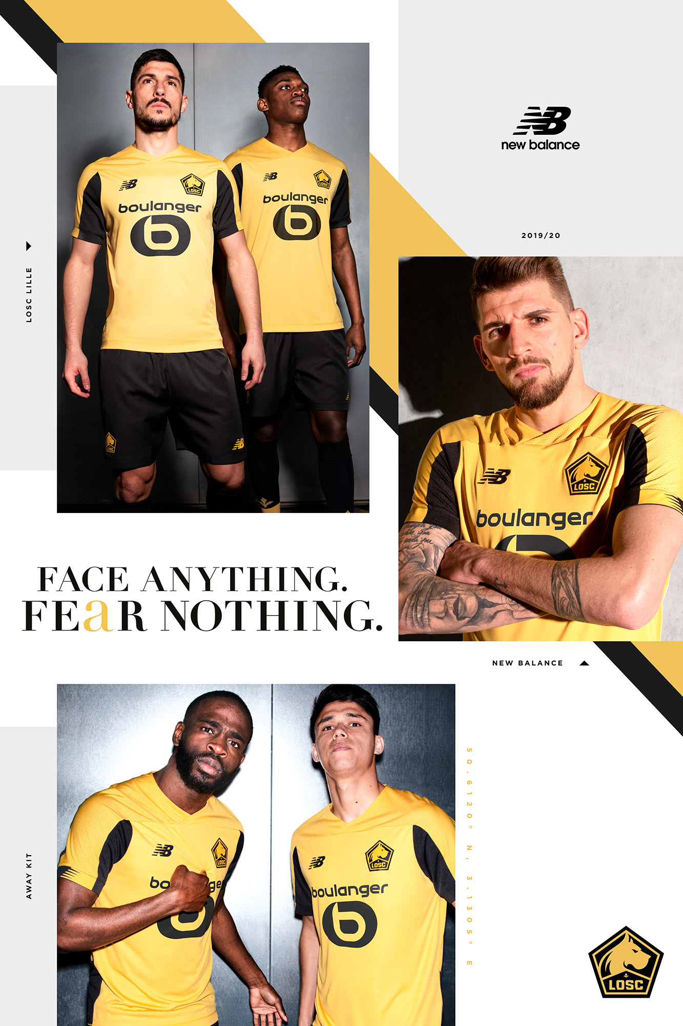 LOSC Lille | 6 Sheets Key Arts | Away Kit B