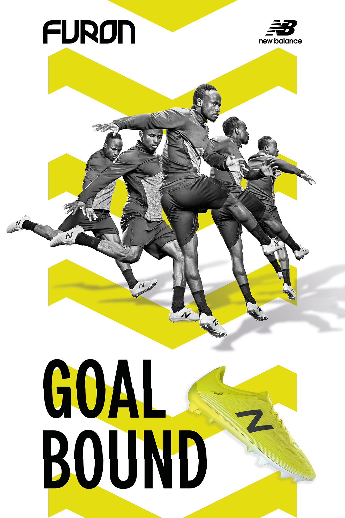 New Balance Furon V5, Sulphur/Phantom | 6 Sheets Key Art