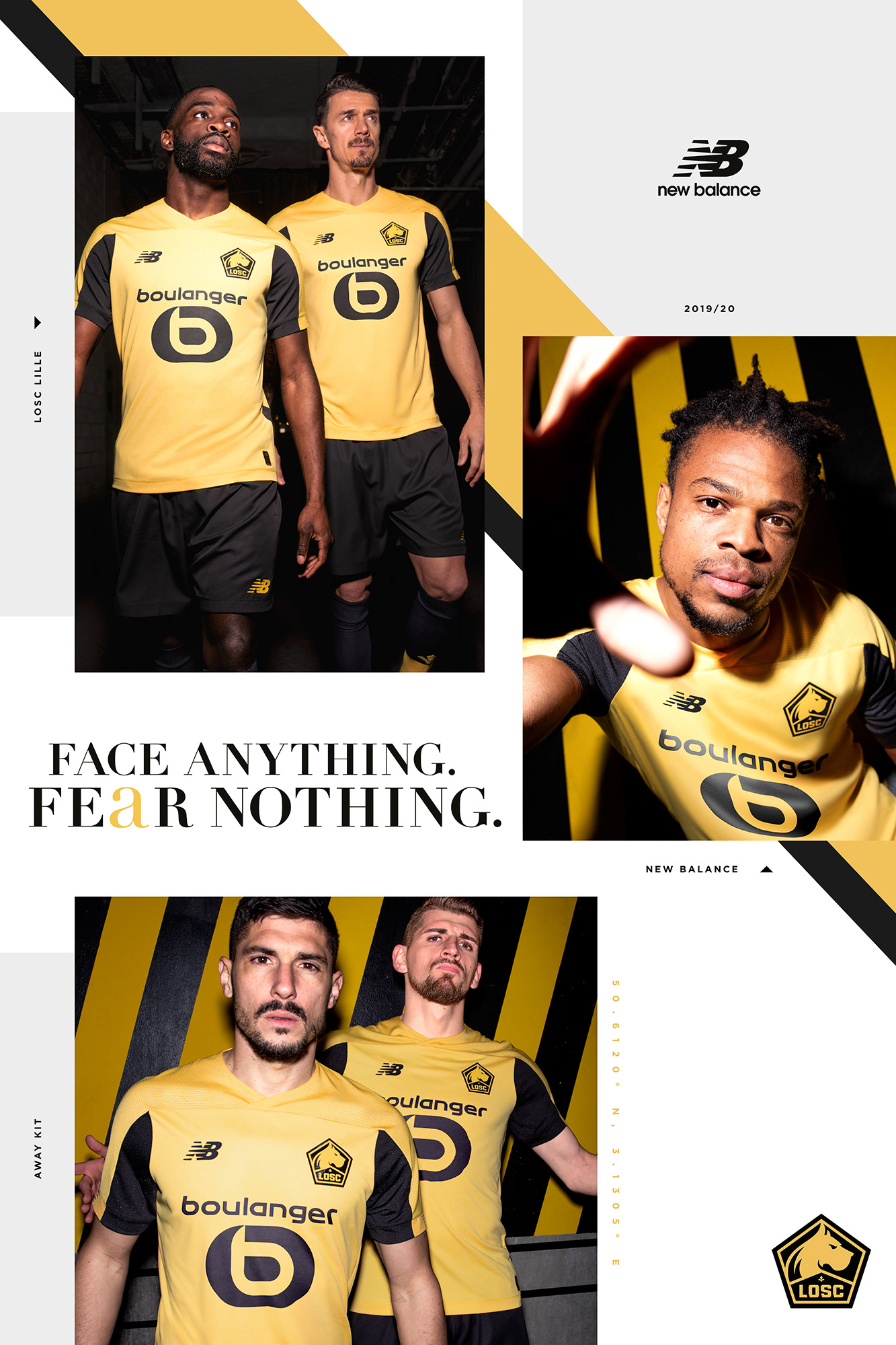 LOSC Lille | 6 Sheets Key Arts | Away Kit A