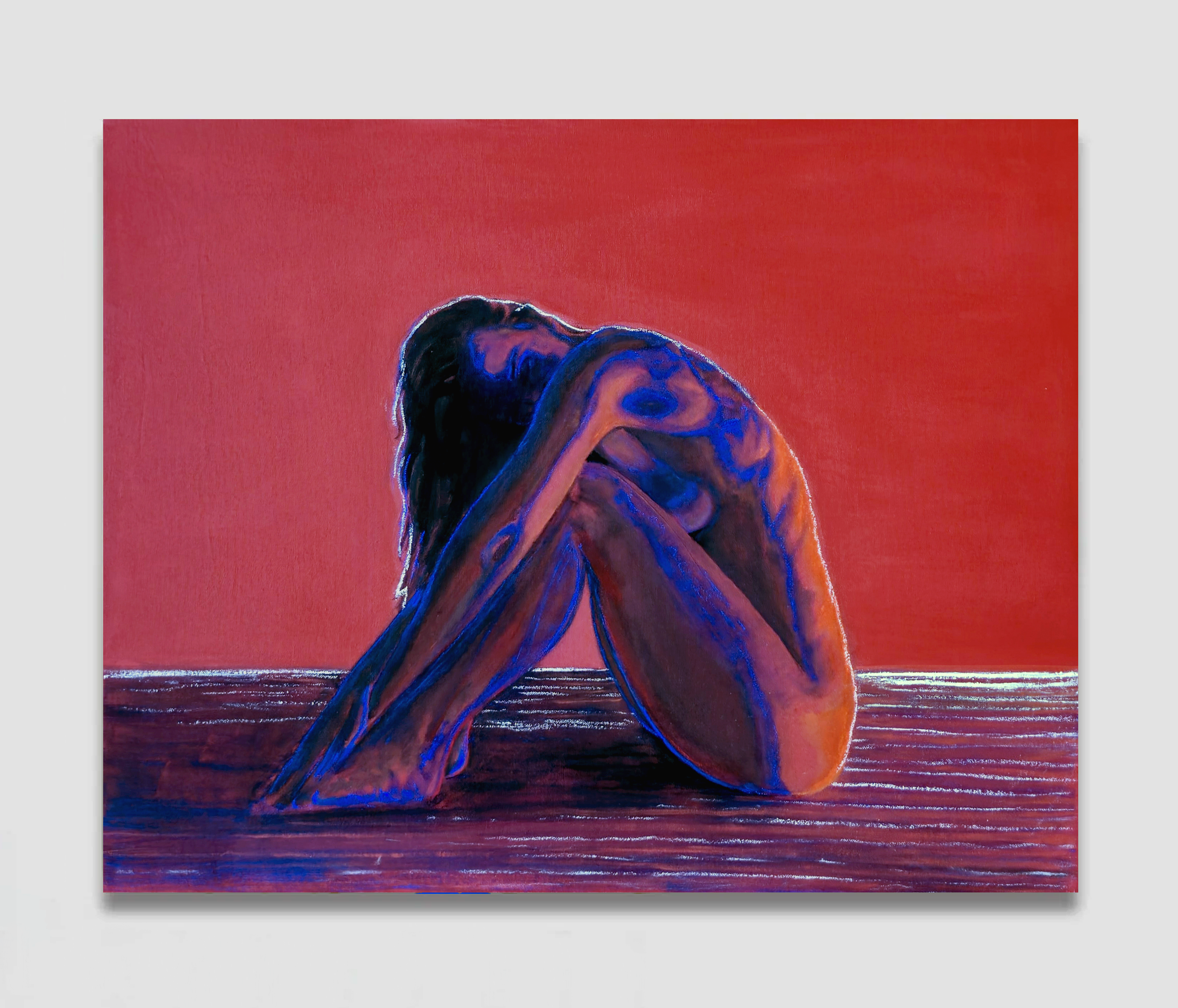 Safe, 2025 Acrylic, pastel on Canvas 740x595