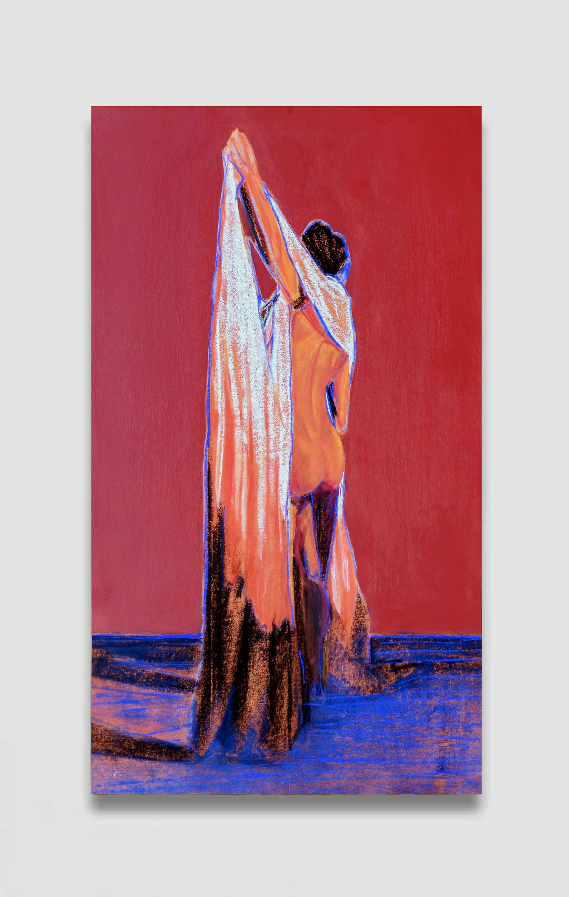 Between, 2025 Acrylic, pastel on Canvas 540x910