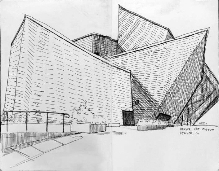 Freehand pen, Denver Art Museum