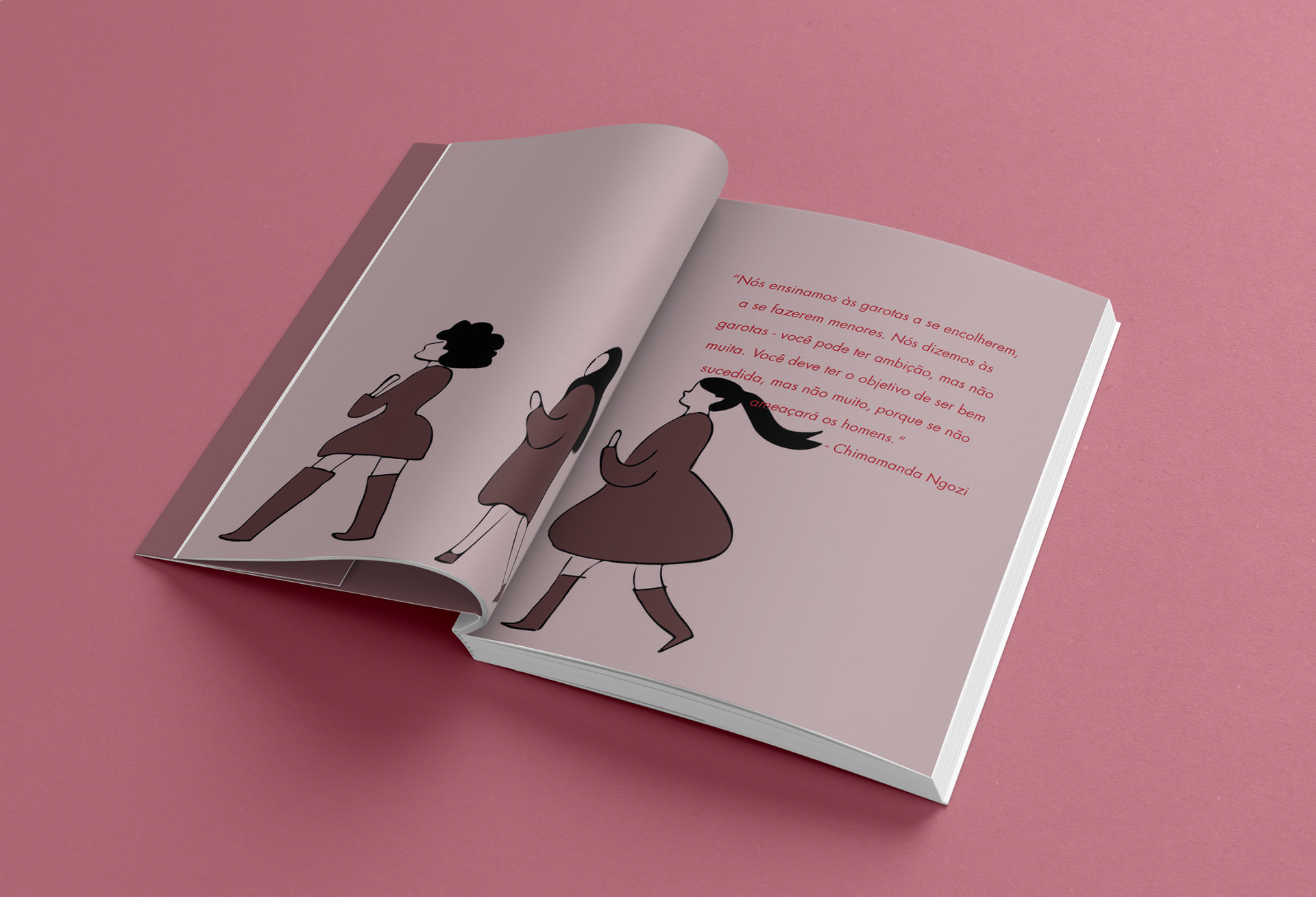 ilustrações e projeto gráfico para trabalho final de graduação