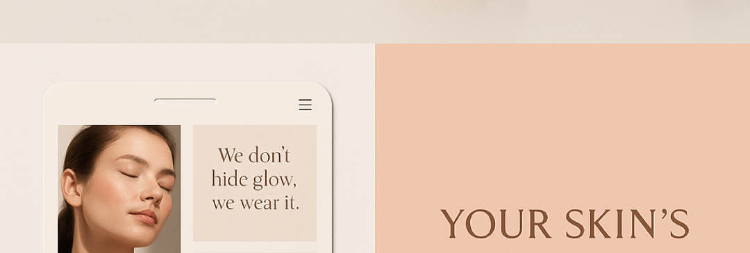 The LUMINA logo employs elegant serif typography that conveys sophistication and timeless beauty. The refined letterforms with subtle contrast create a premium feel suitable for luxury skincare. The warm beige and cream color palette reinforces the brand's focus on natural radiance and healthy glow. Packaging Design: Clean, minimalist packaging design with monochromatic beige tones creates cohesive brand identity. The tube and box feature consistent typography hierarchy with clear product information. The soft, matte finish suggests gentle skincare while maintaining premium positioning.