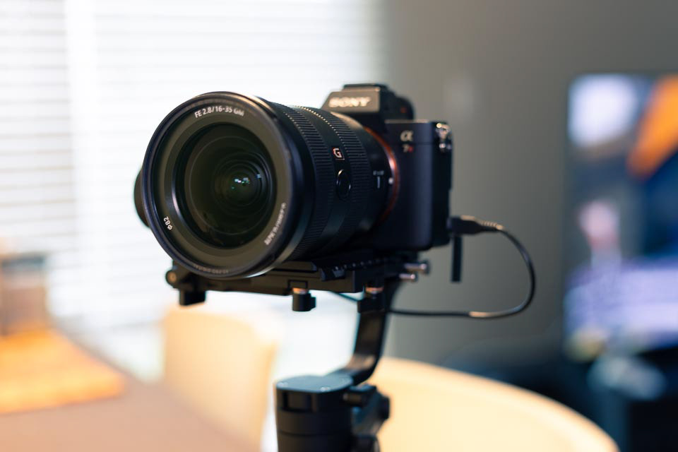 Zhiyun Weebill Lab gimbal with the Sony 16-35 G Master Lens