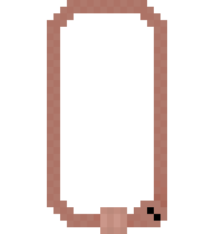 The frame is actually empty, and fills or empties during the game through programming.