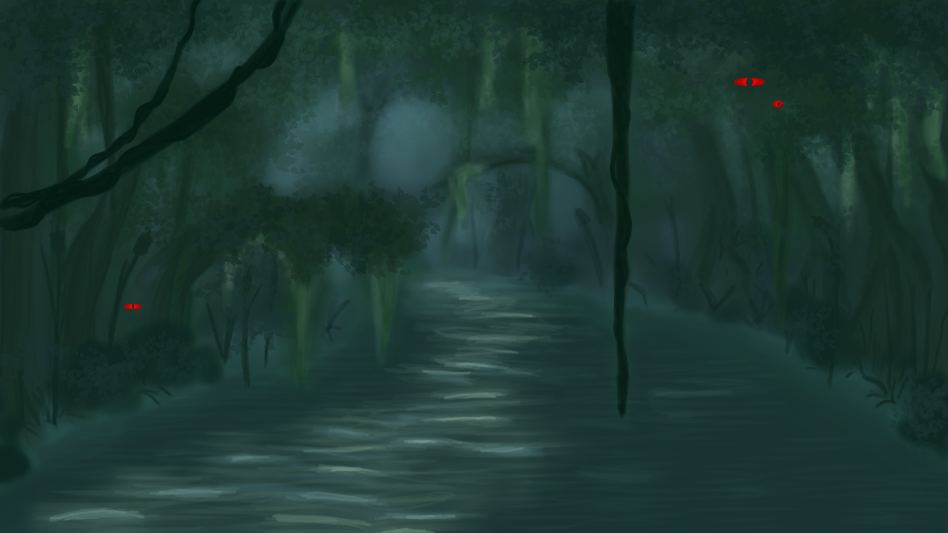 Concept art for the setting! Our game idea changed drastically from beginning to end