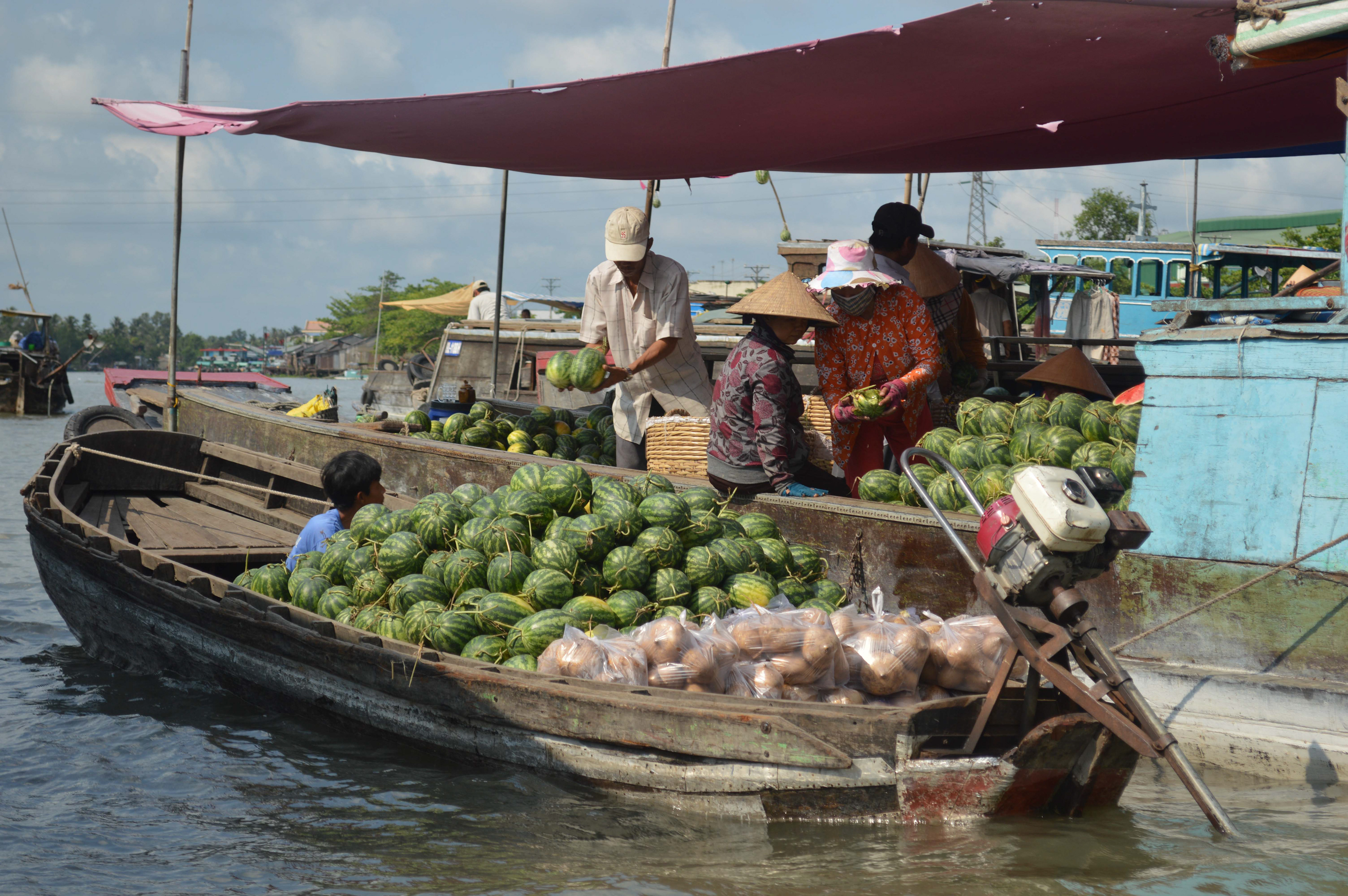 Floating Market, Mekong Delta, Vietnam