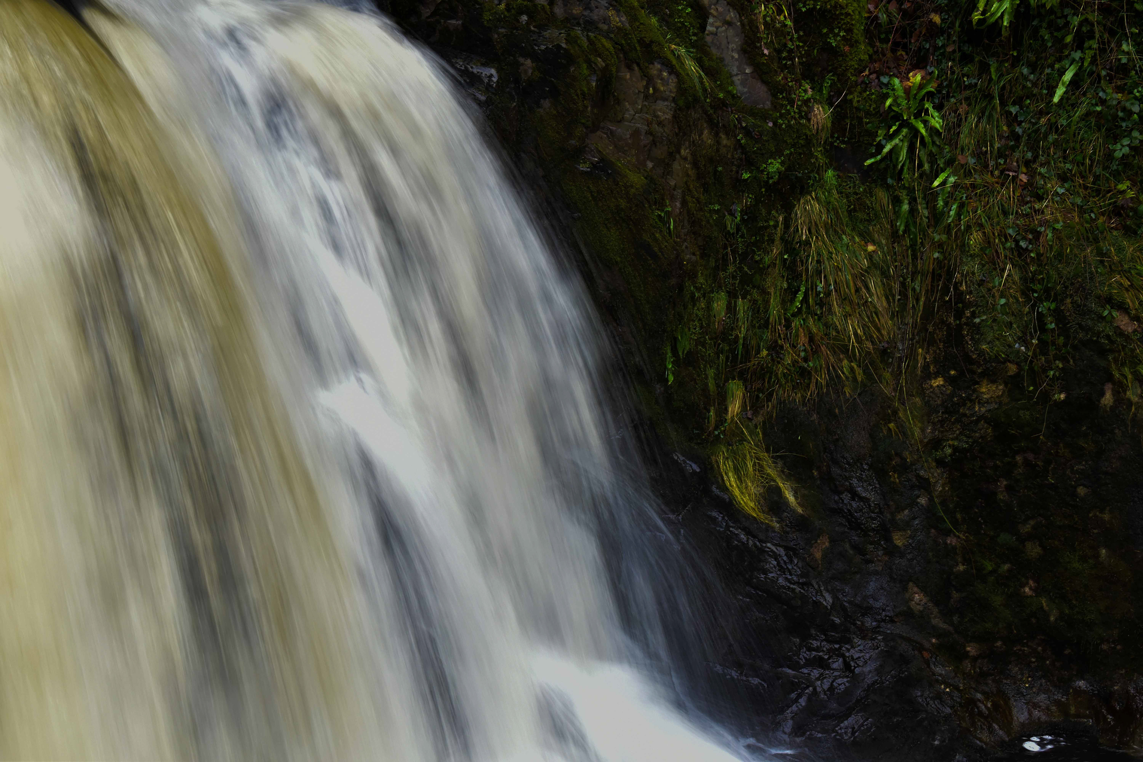 An abstract waterfall shot
