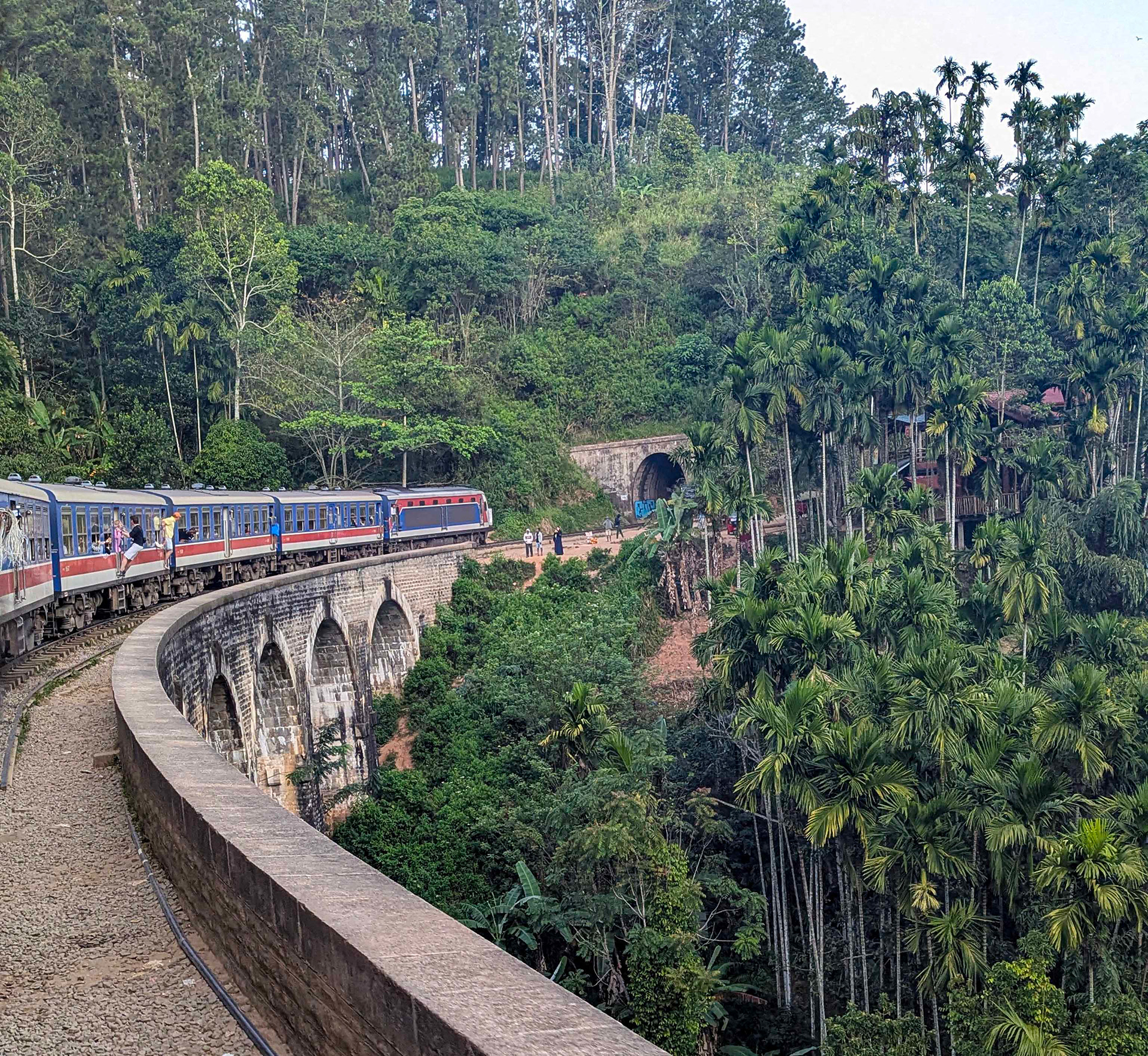 Going over a deserted Nine Arches Bridge (it was about 6.30am)