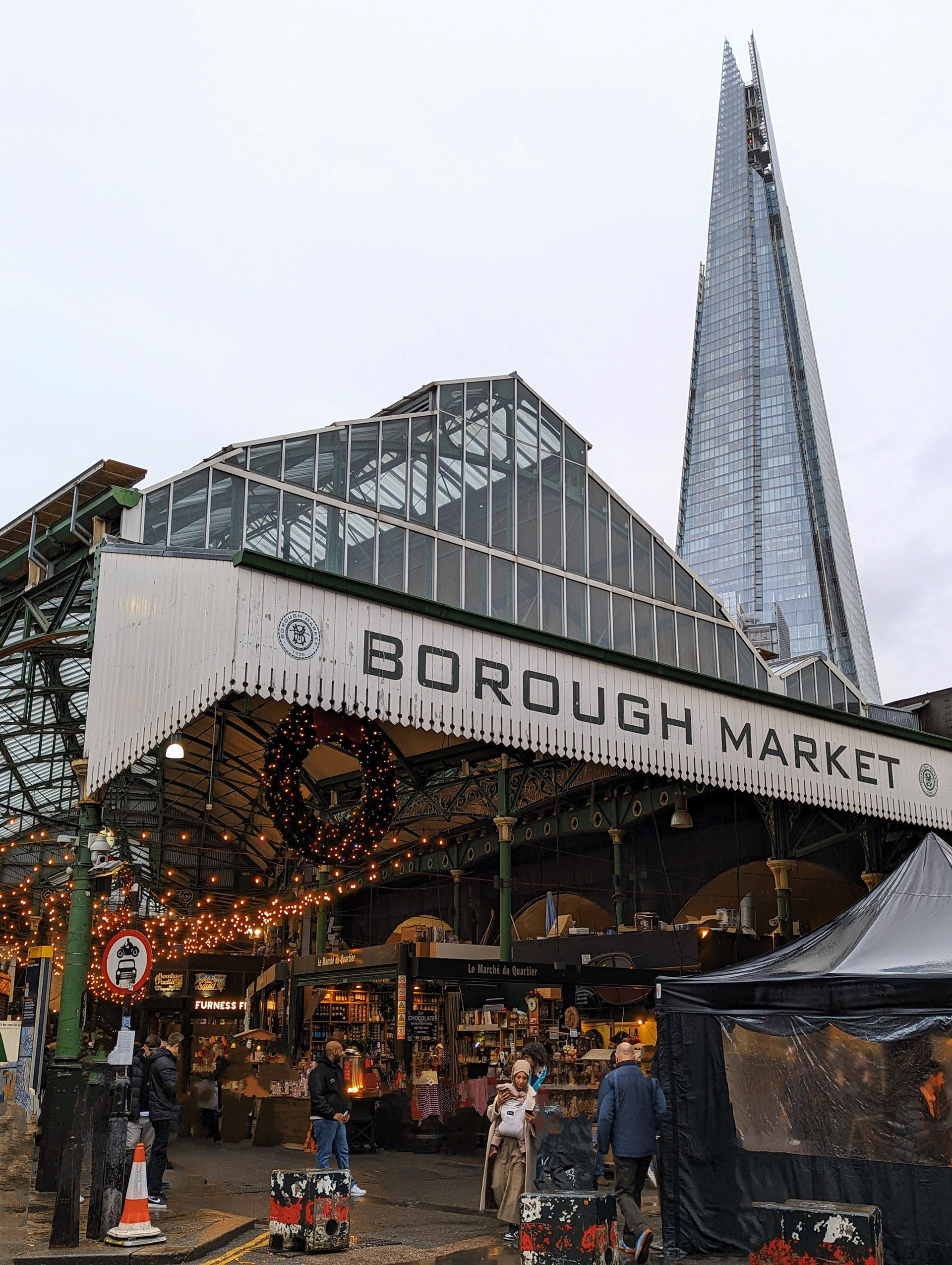 Exterior of Borough Market, London