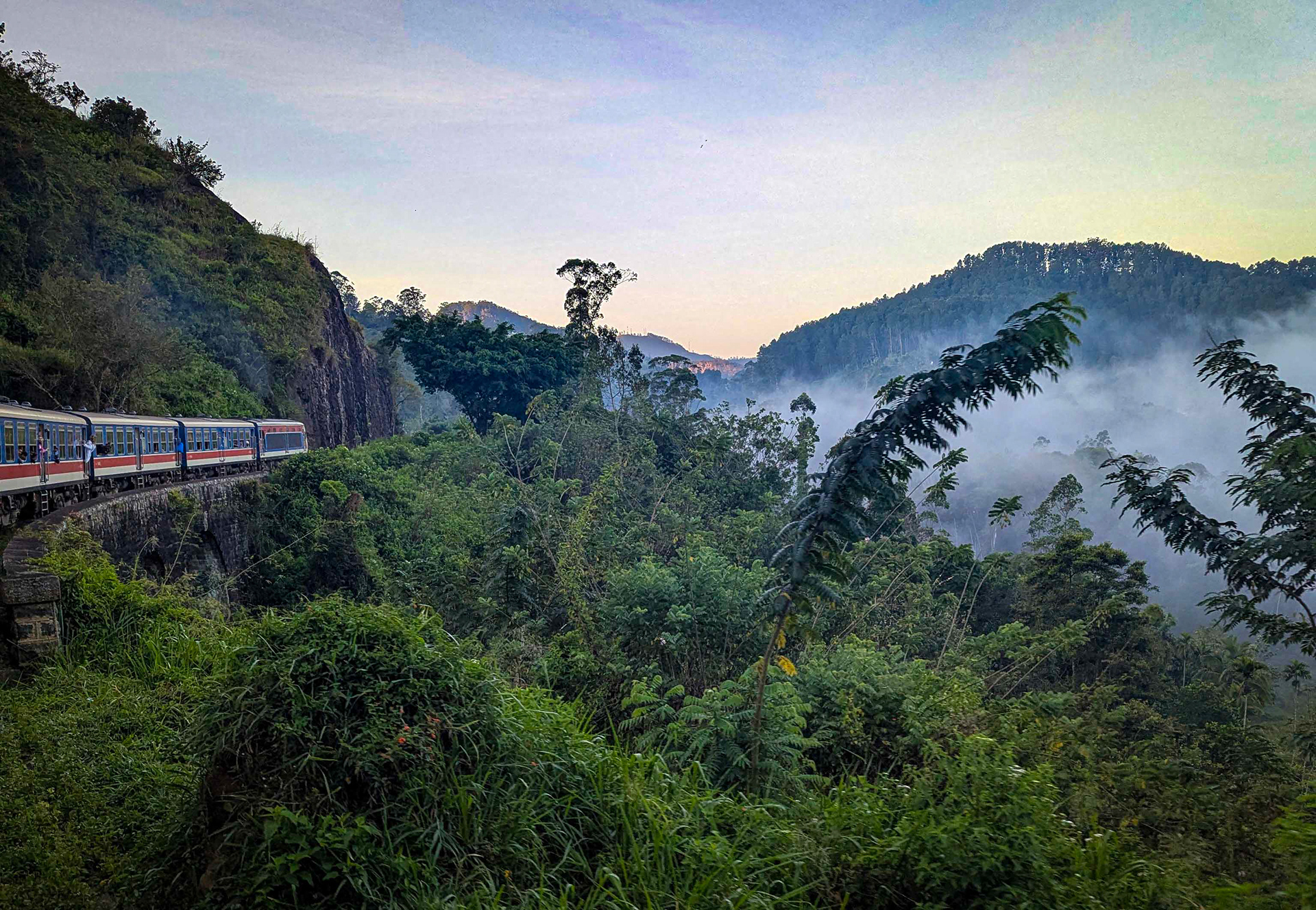Dawn on the Ella to Kandy Line