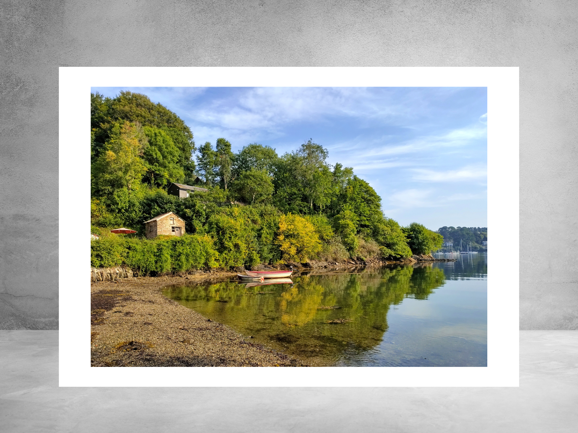 Original Photography Card - Reflections on the Helford River