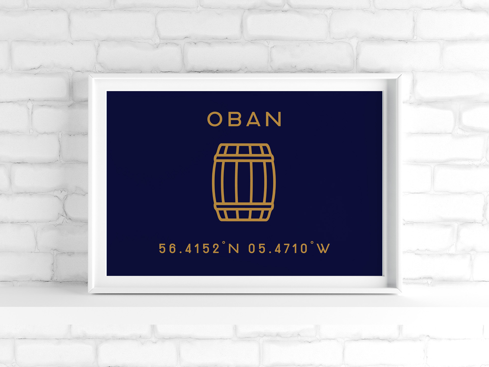  Oban Whiskey Location Print