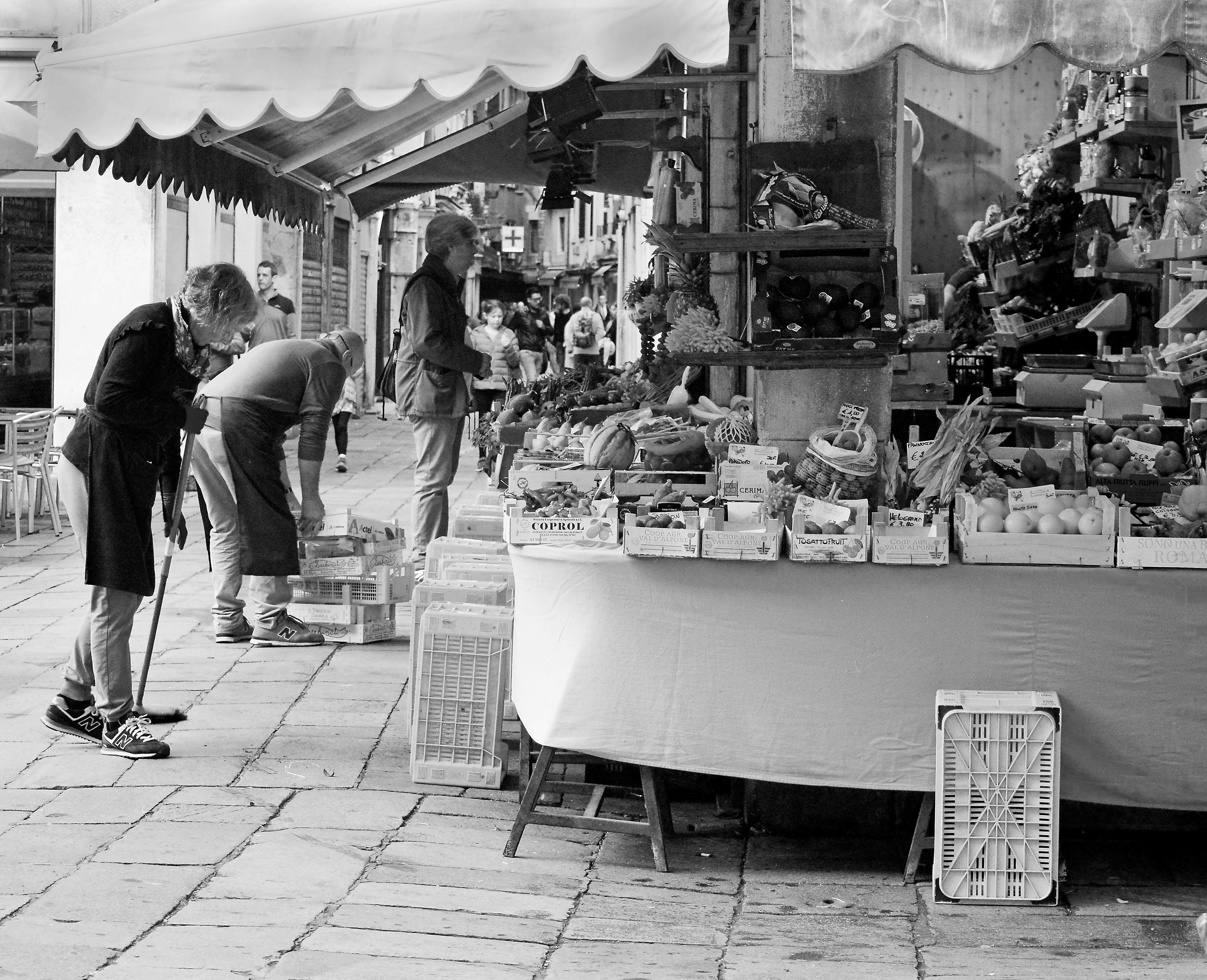 Getting stocked up in Venice Market