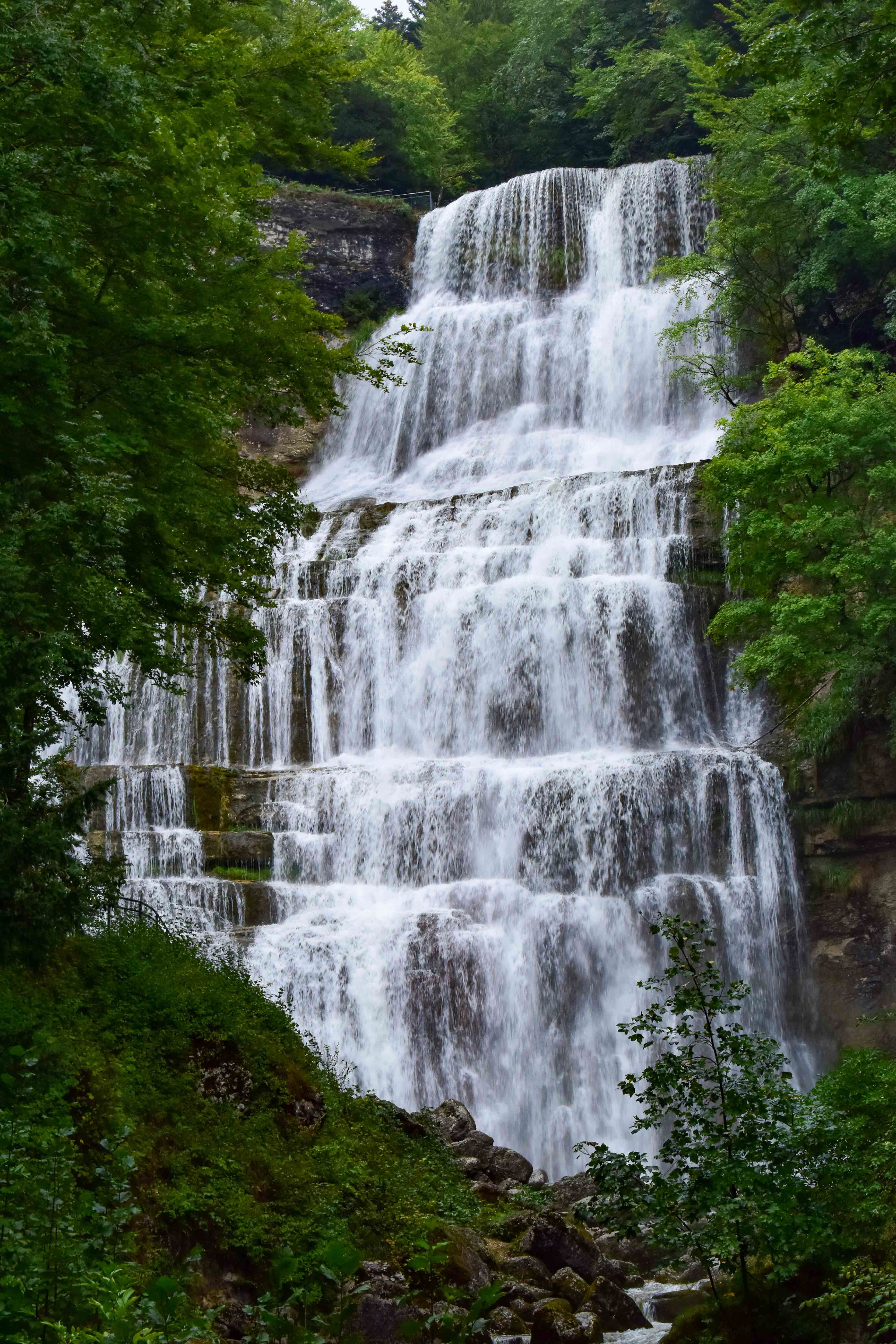 I compromised on shutter speed as this was a hand held shoot. The result is a hybrid - a little bit milky but still some detail in the whiteness