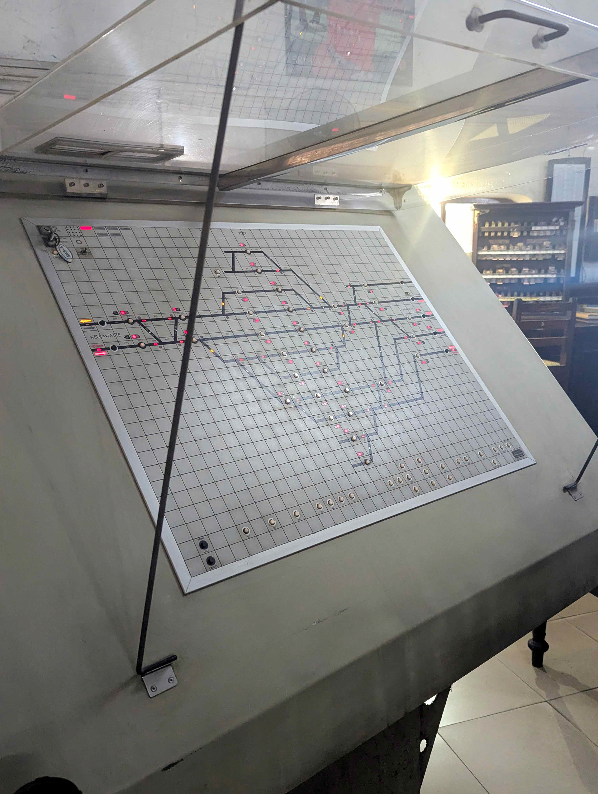 Modern Signalling plan inside the station master's office