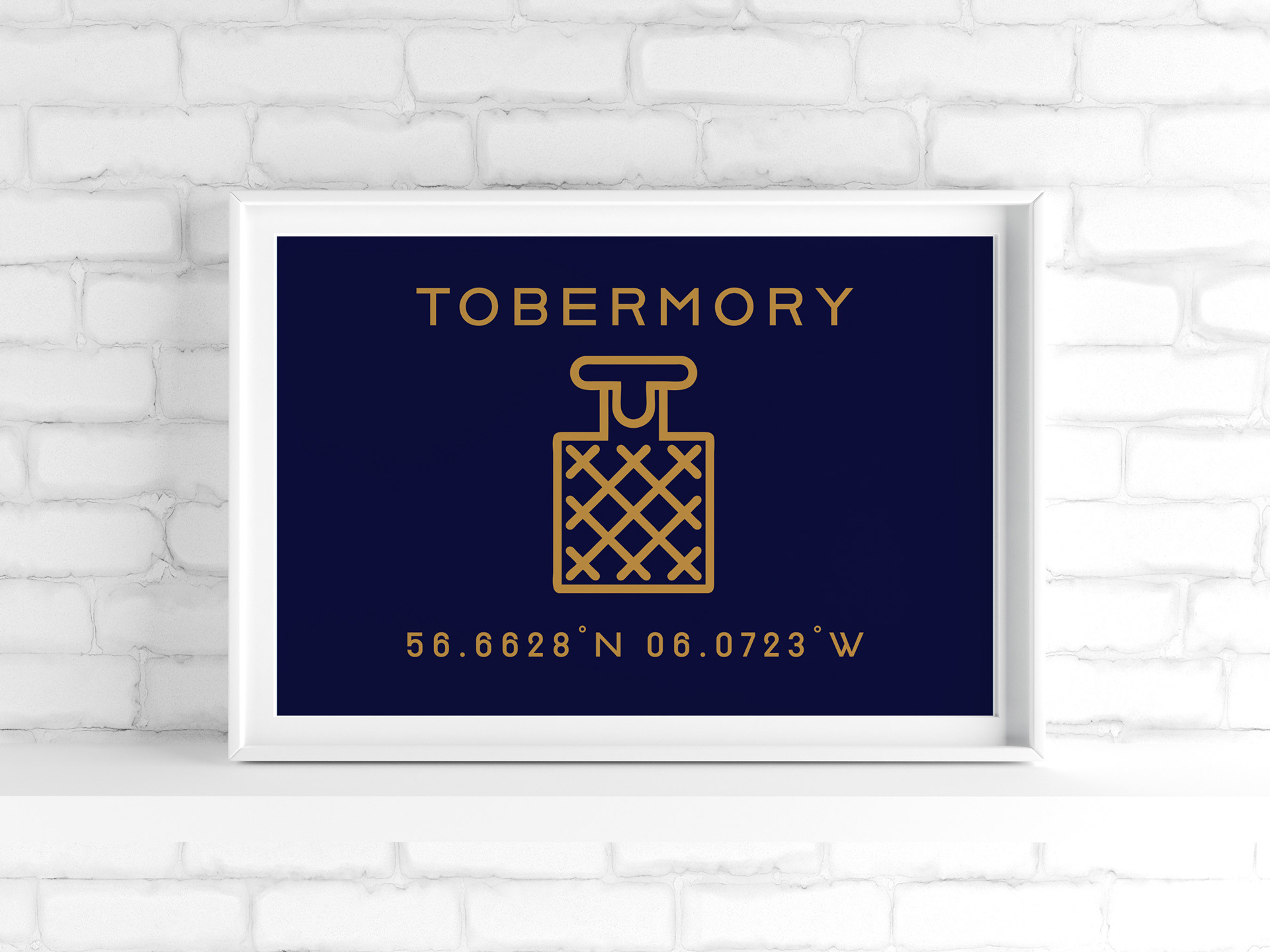  Tobermory Whiskey Location Print