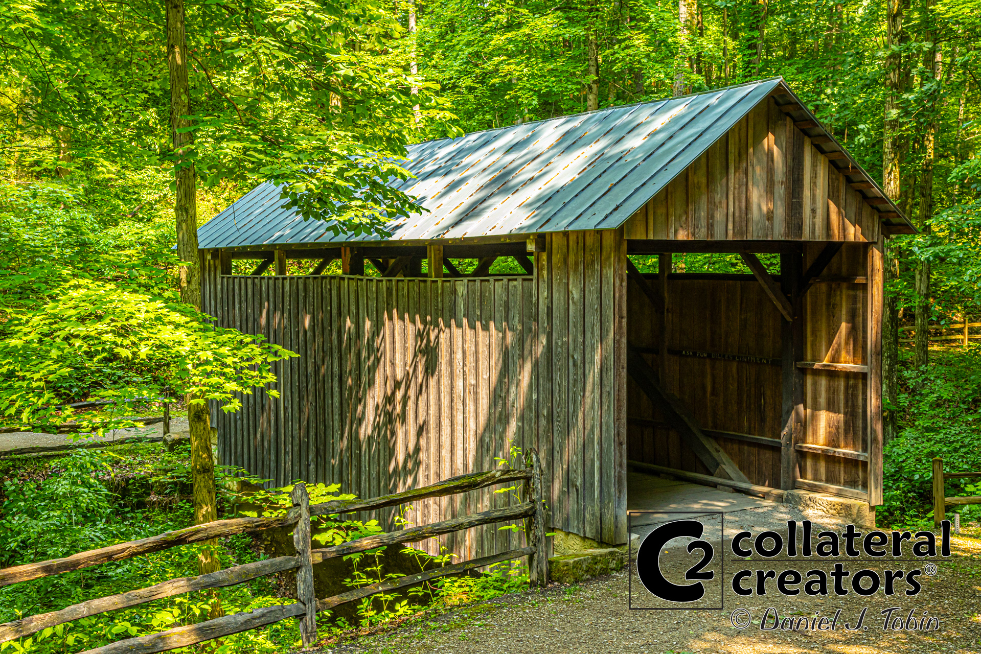 Pine Bank Covered Bridge - Avella, Pennsylvania