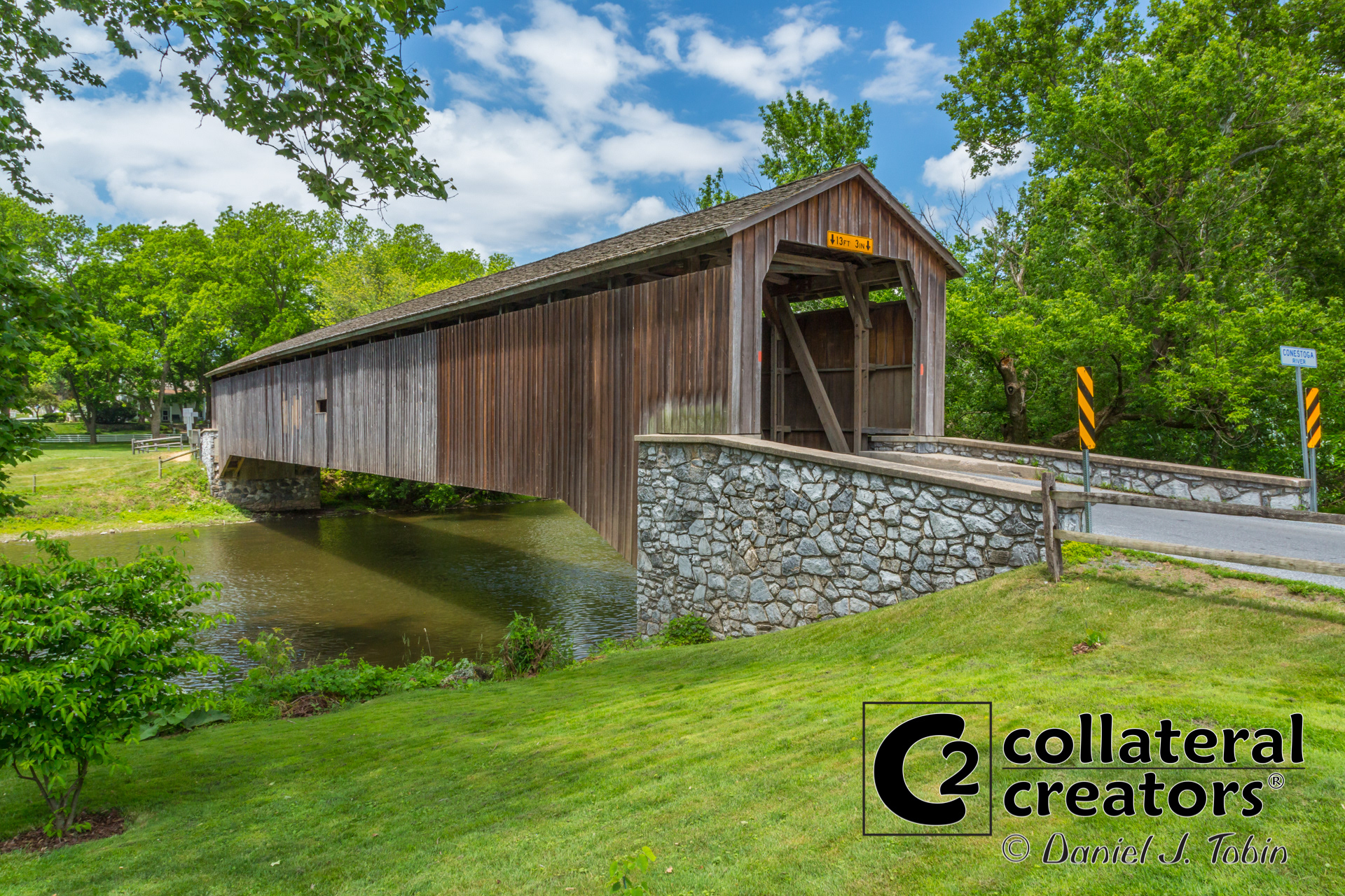 Hunseckers Mill Covered Bridge - Lancaster County, Pennsylvania