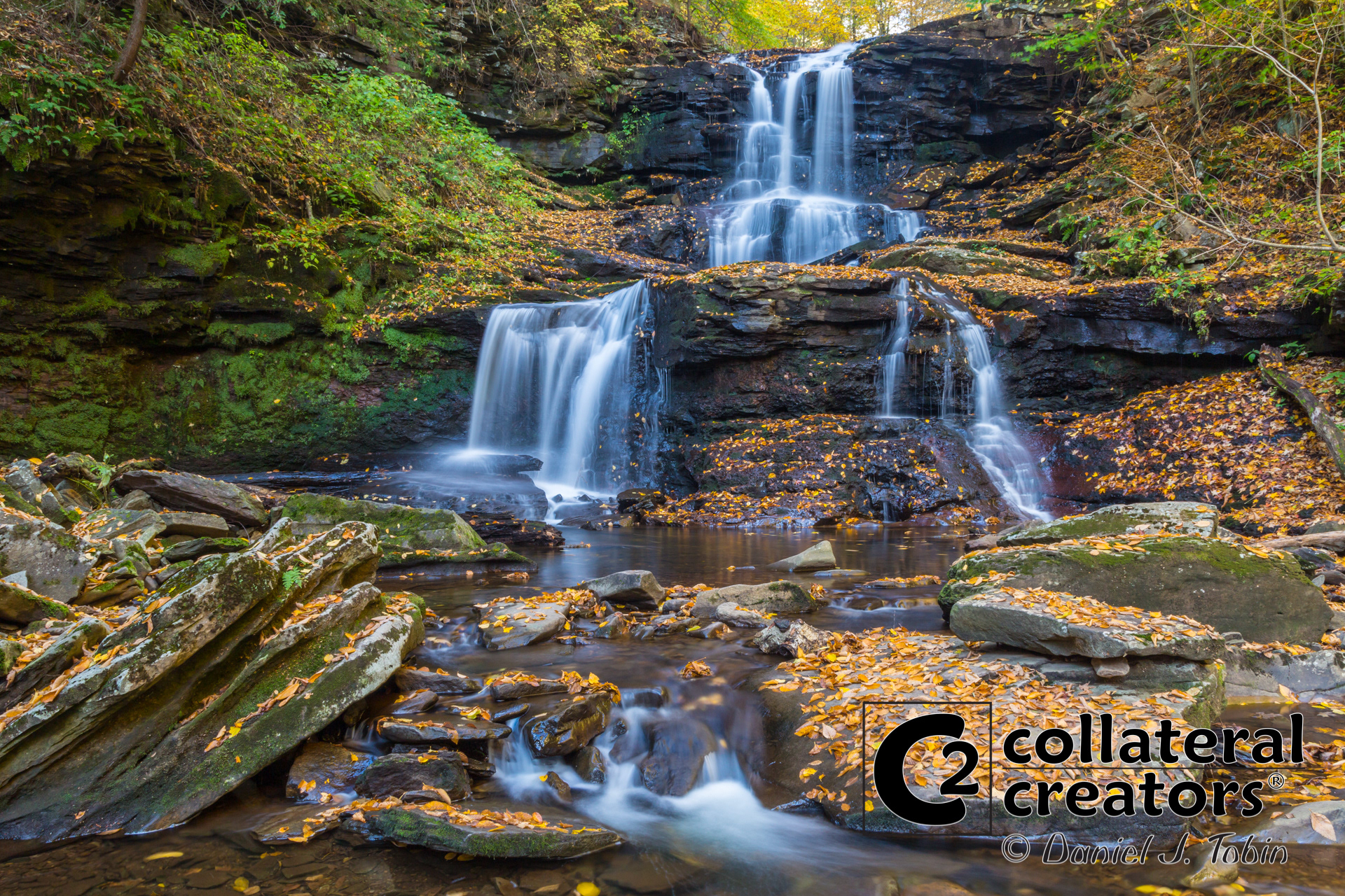 Tuscarora Falls at Ricketts Glenn - Benton, Pennsylvania