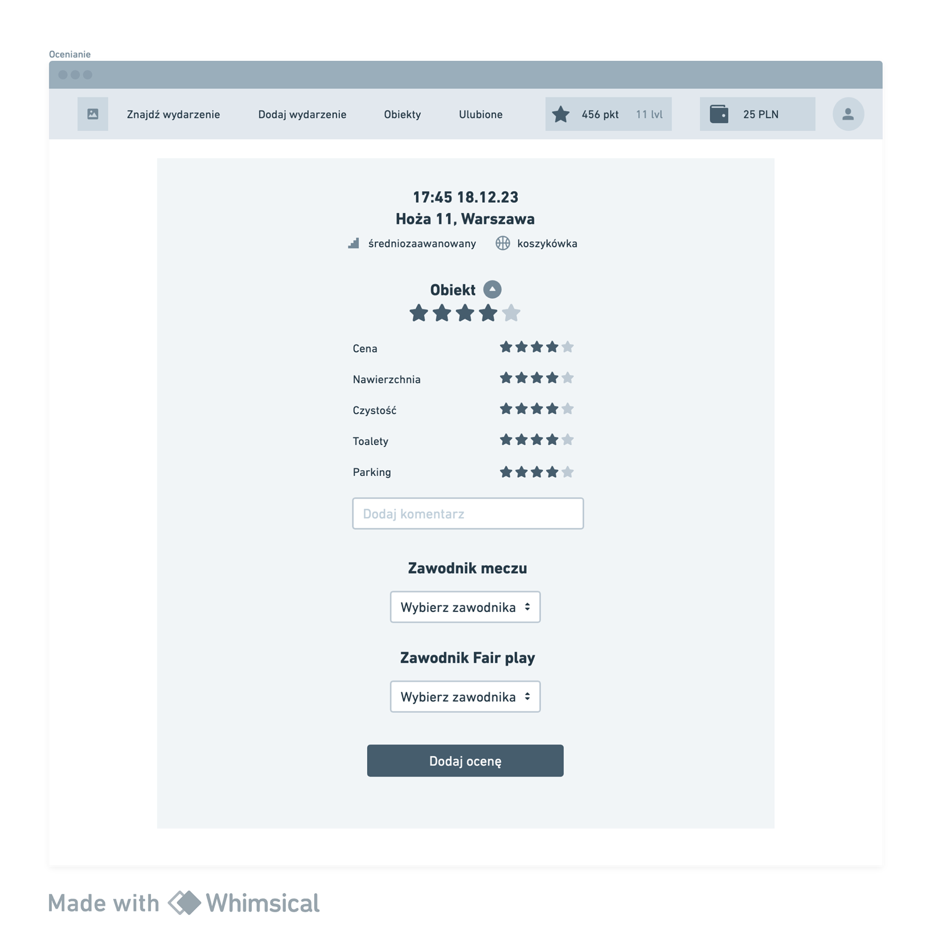 Step 6. Survey with questions about the previously played match