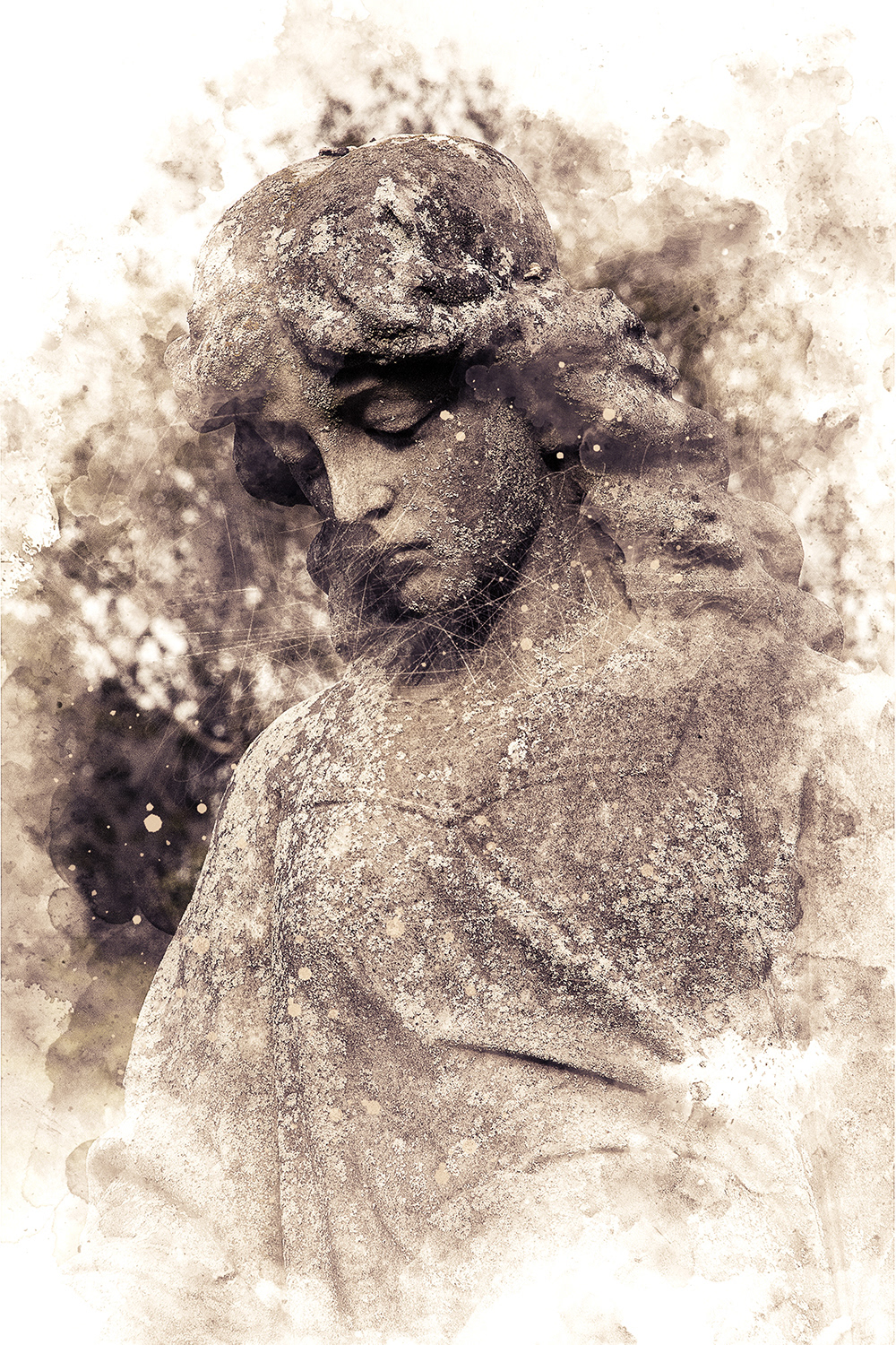 Angel in cemetery in Charleston, South Carolina.