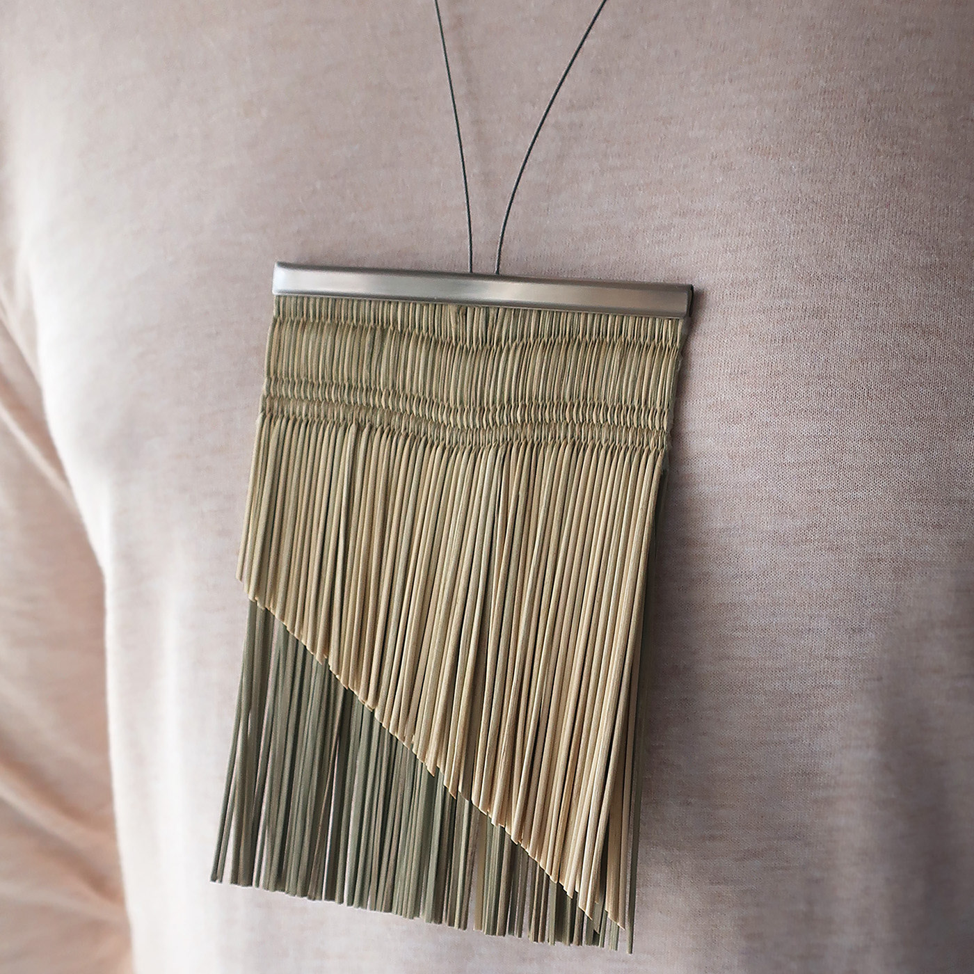 Misaki Nomoto/INORI/480x100x5mm/2021/Tatami ( made of straw and rush ), Stainless steel