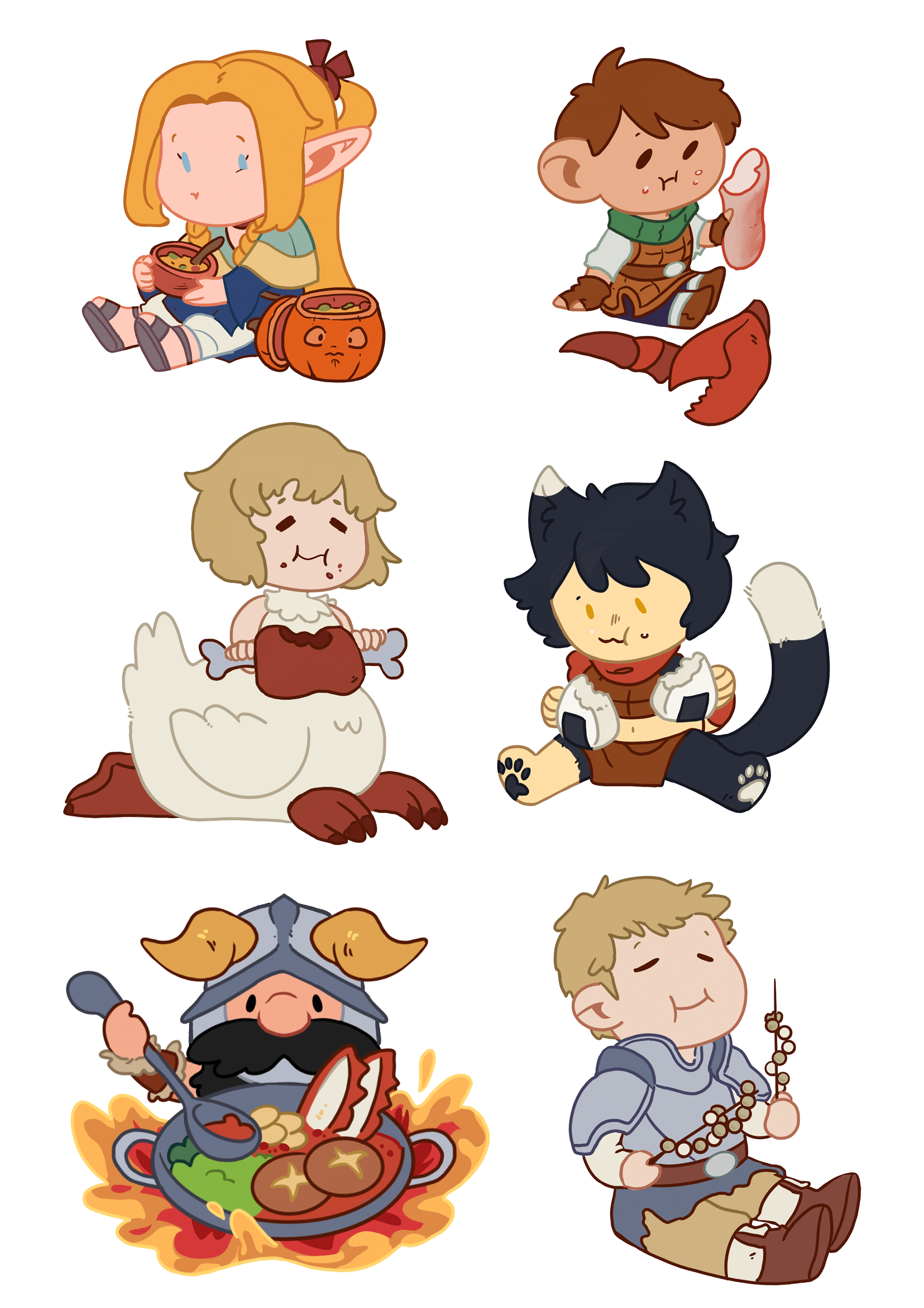 Dungeon Meshi Sticker Pack