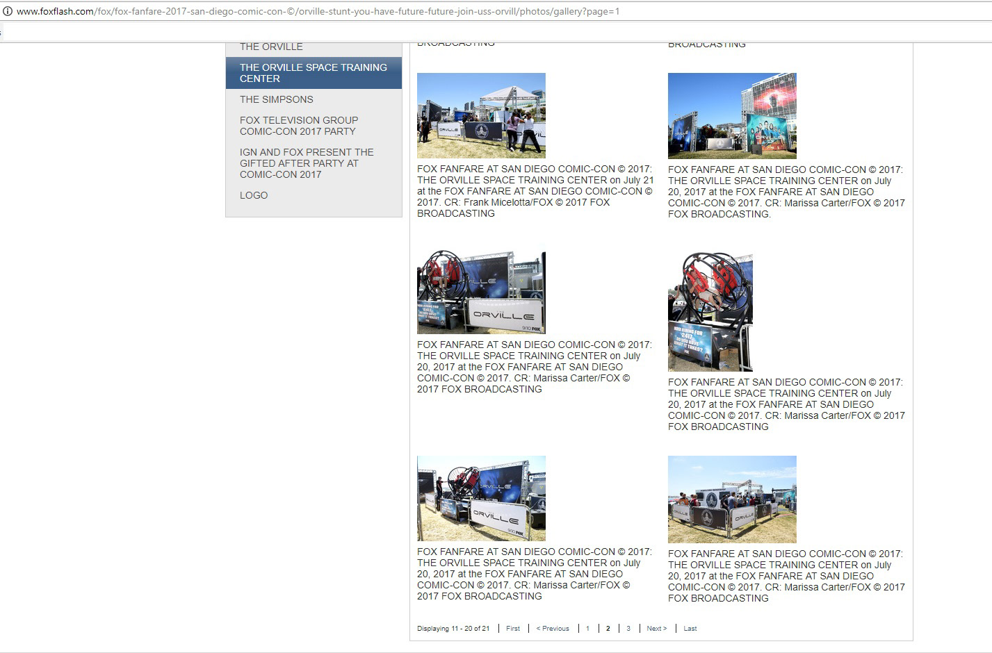 Multiple images for Fox FanFare