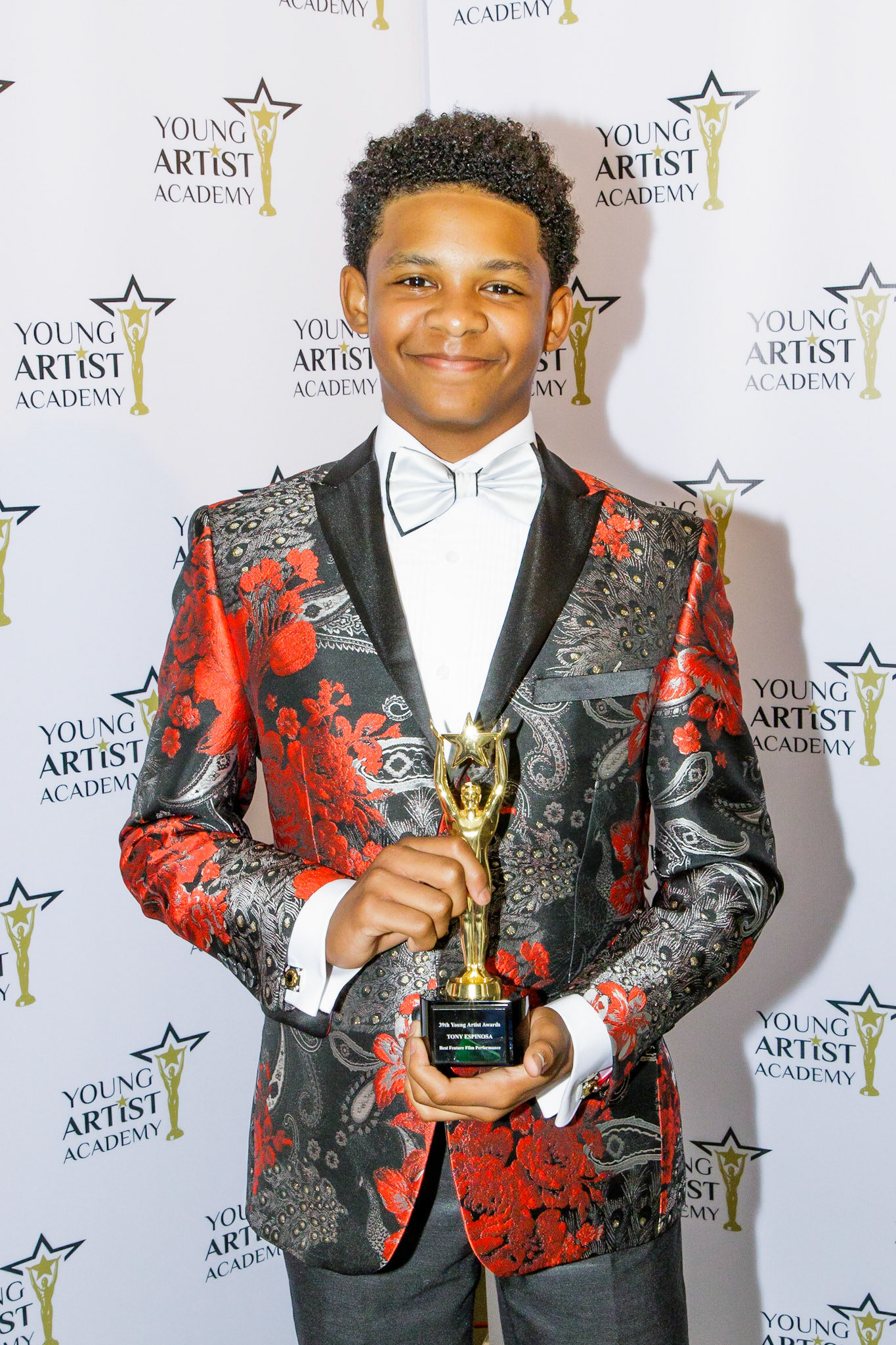 TONY ESPINOSA  won for Best Youth Actor  in Feature Film  at the 39th Young Artists Academy Awards in Los Angeles, California on July 14, 2018