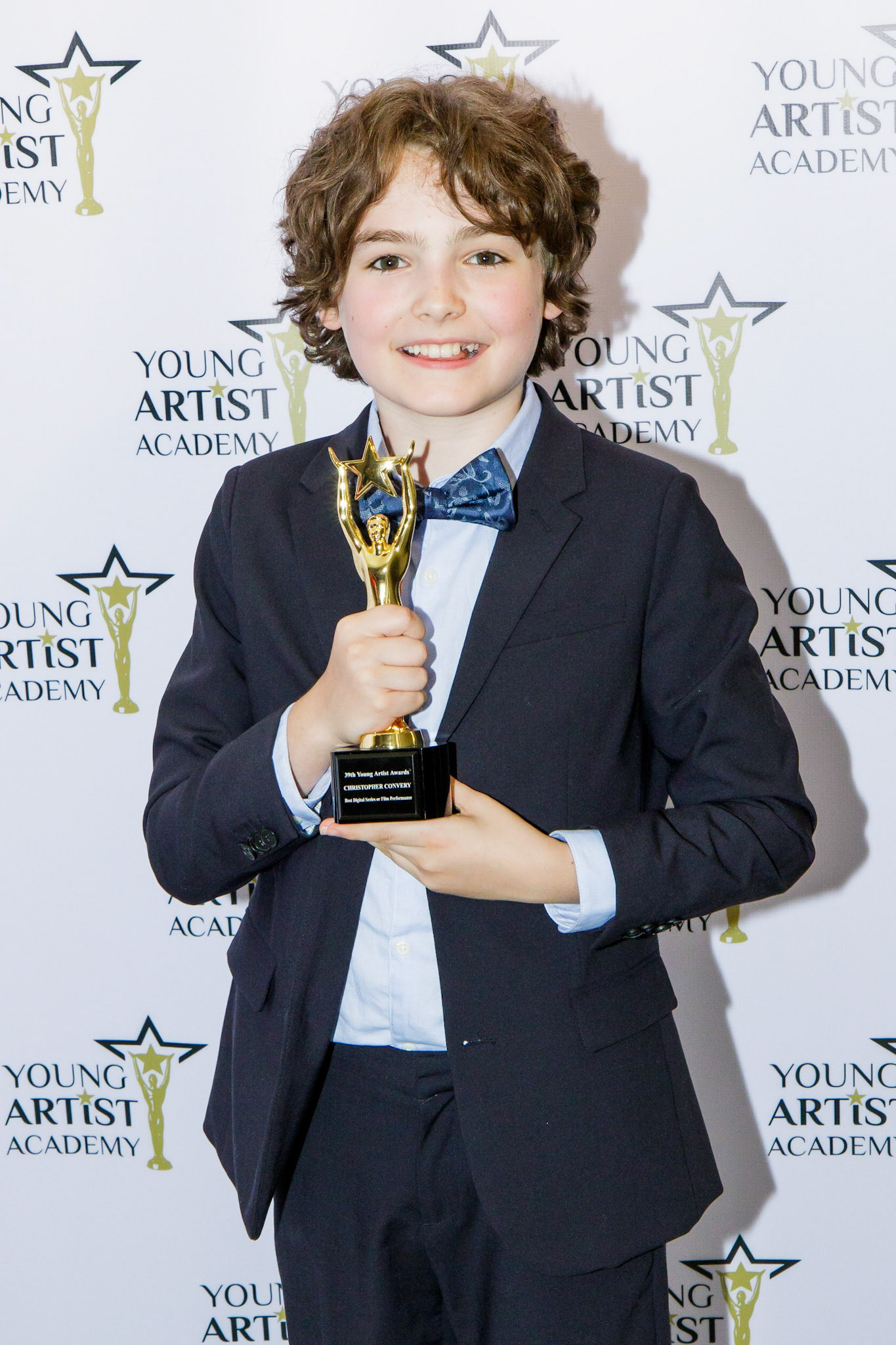 CHRISTOPHER CONVERY  won for Best Young Actor in Digital Series or  Film Performance at the 39th Young Artists Academy Awards in Los Angeles, California on July 14, 2018