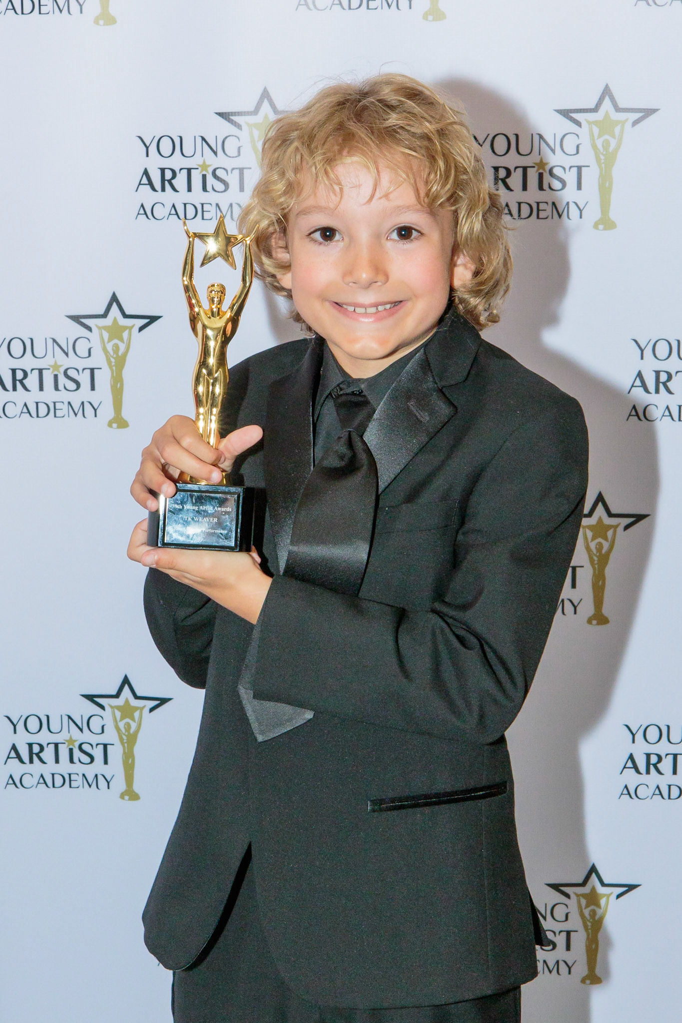 TK WEAVER  won for Best TV Series Performance at the 39th Young Artists Academy Awards in Los Angeles, California on July 14, 2018