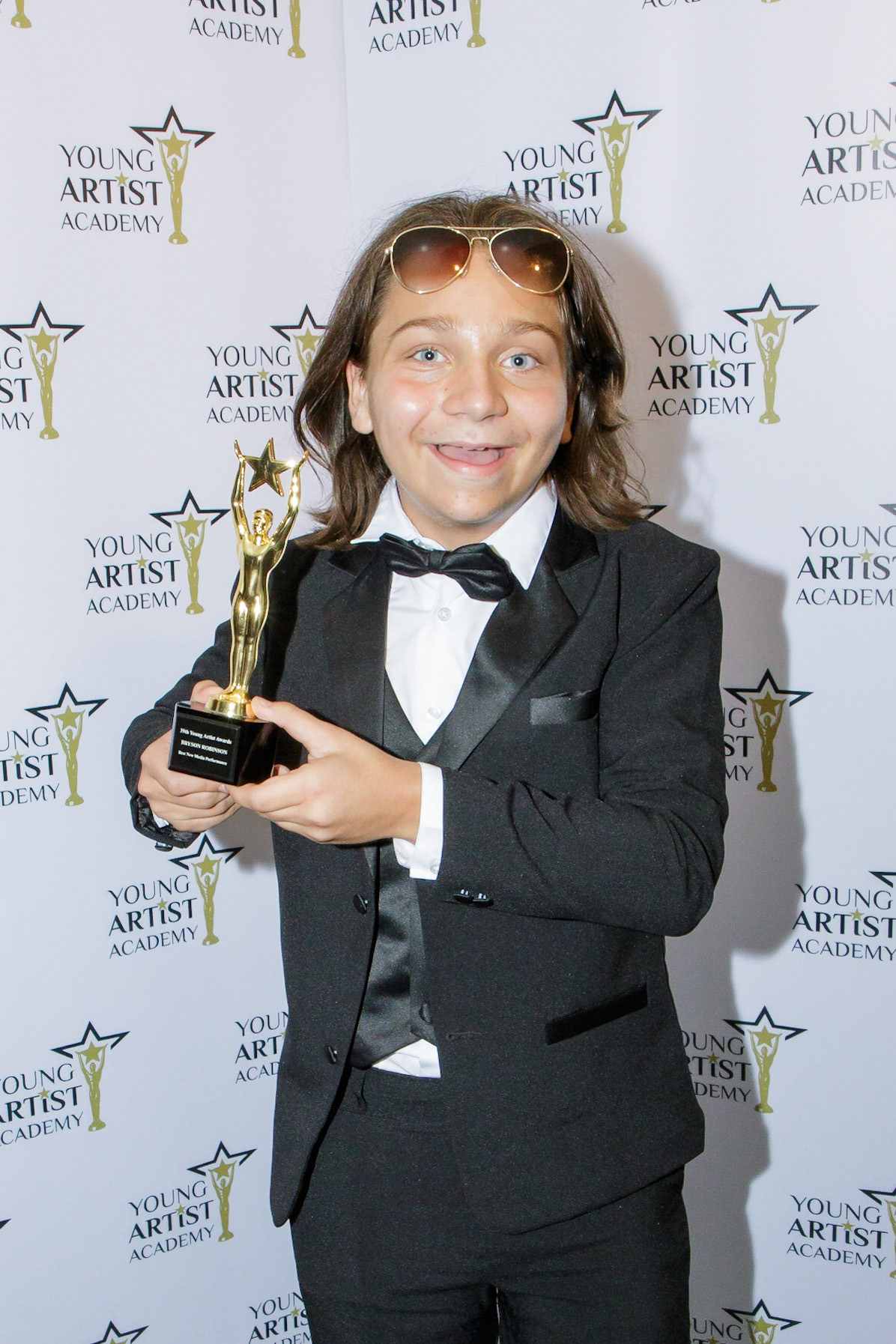 BRYSON ROBINSON won Best New Media Performance at the 39th Young Artists Academy  Awards on July 14, 2018.